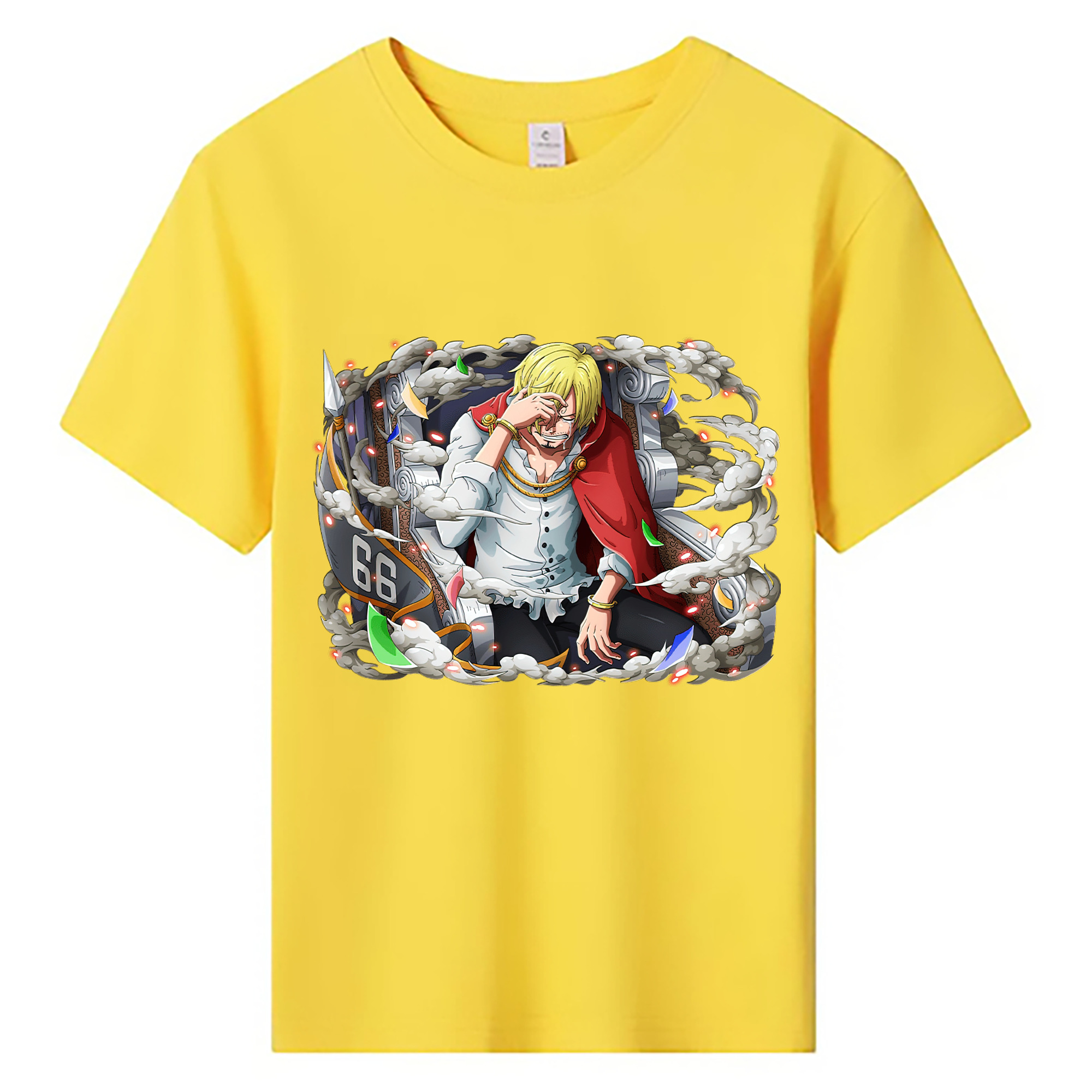 （画像用） ワンピース サンジ ONE PIECE Sanji 綿100％キッズTシャツ（フロントプリント）
