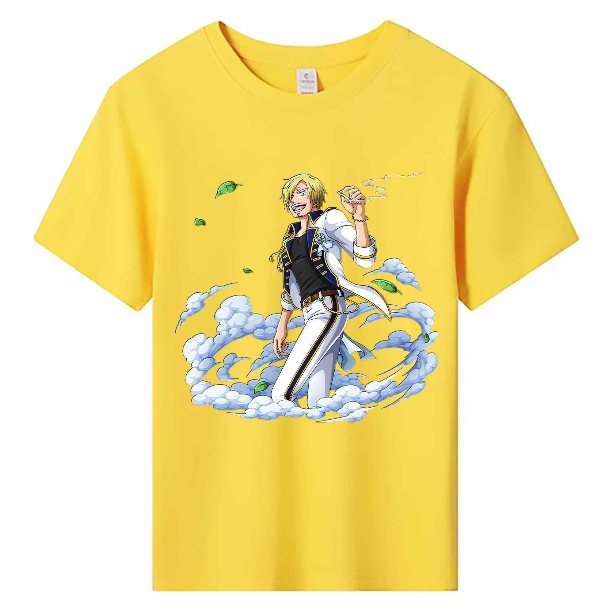 （画像用） ワンピース サンジ ONE PIECE Sanji 綿100％キッズTシャツ（フロントプリント）
