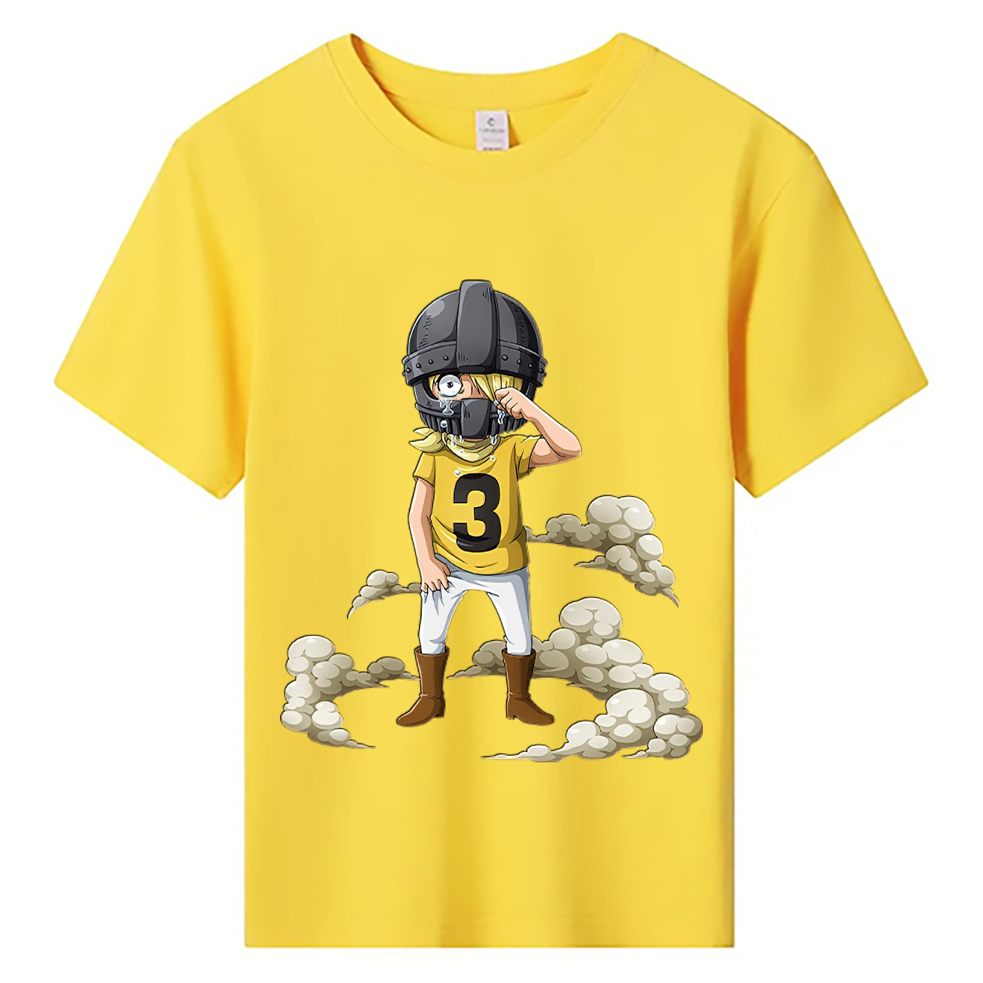 （画像用） ワンピース サンジ ONE PIECE Sanji 綿100％キッズTシャツ（フロントプリント）