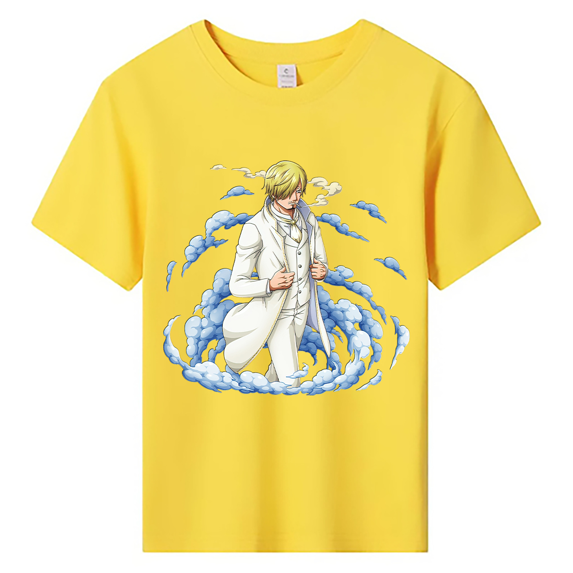 （画像用） ワンピース サンジ ONE PIECE Sanji 綿100％キッズTシャツ（フロントプリント）