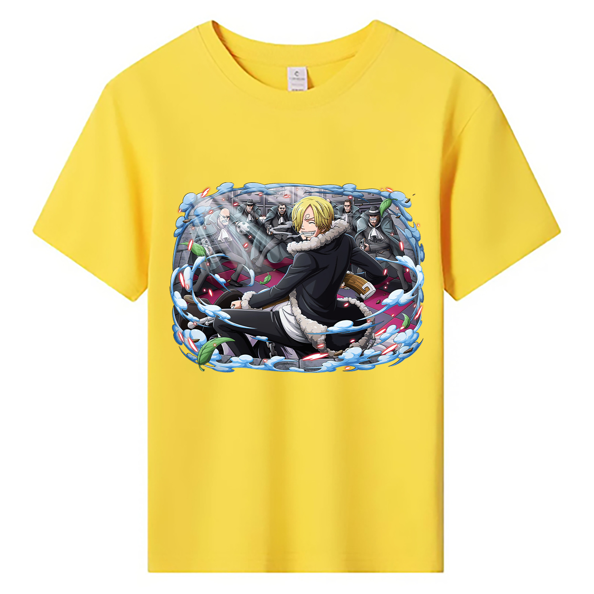 （画像用） ワンピース サンジ ONE PIECE Sanji 綿100％キッズTシャツ（フロントプリント）