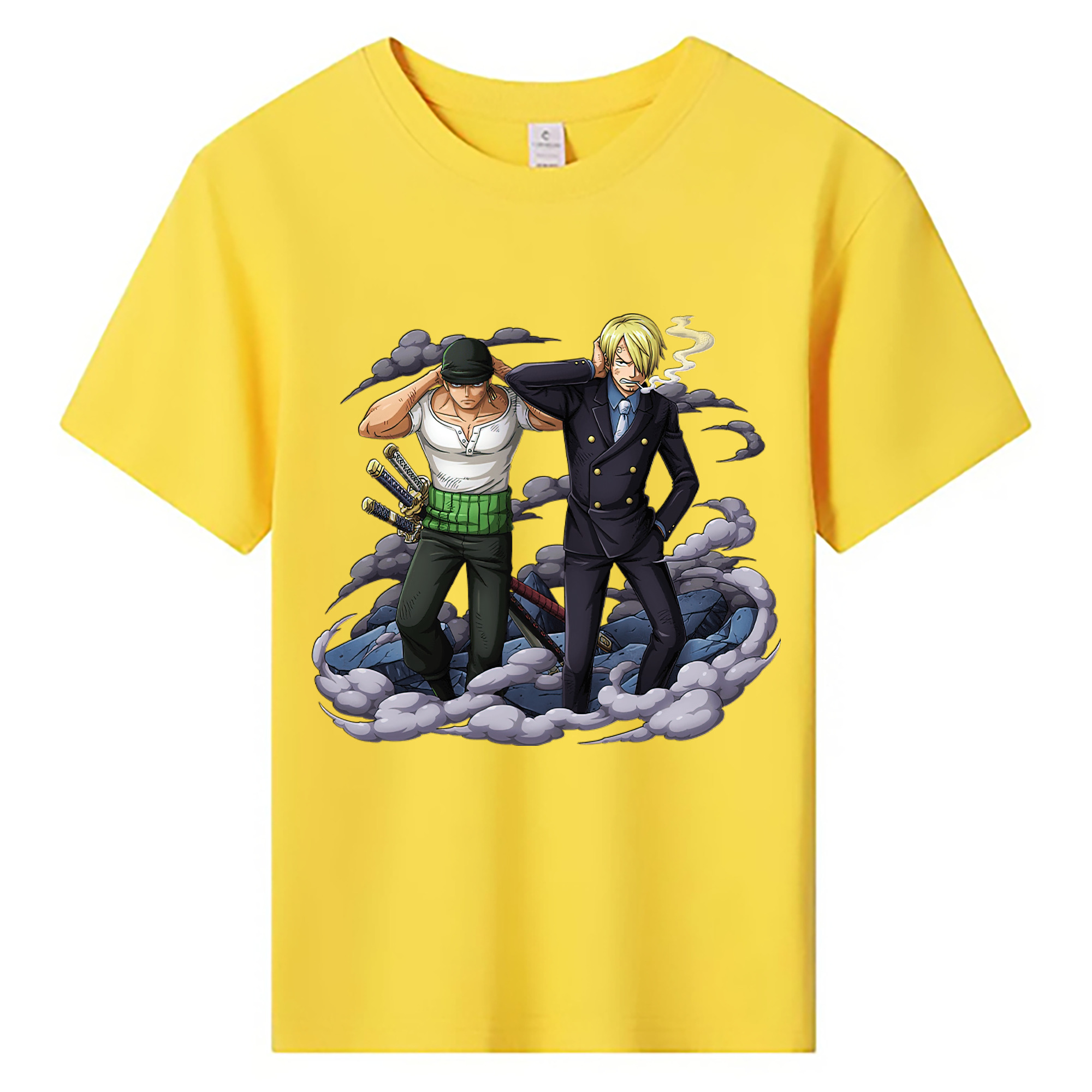 （画像用） ワンピース サンジ ONE PIECE Sanji 綿100％キッズTシャツ（フロントプリント）