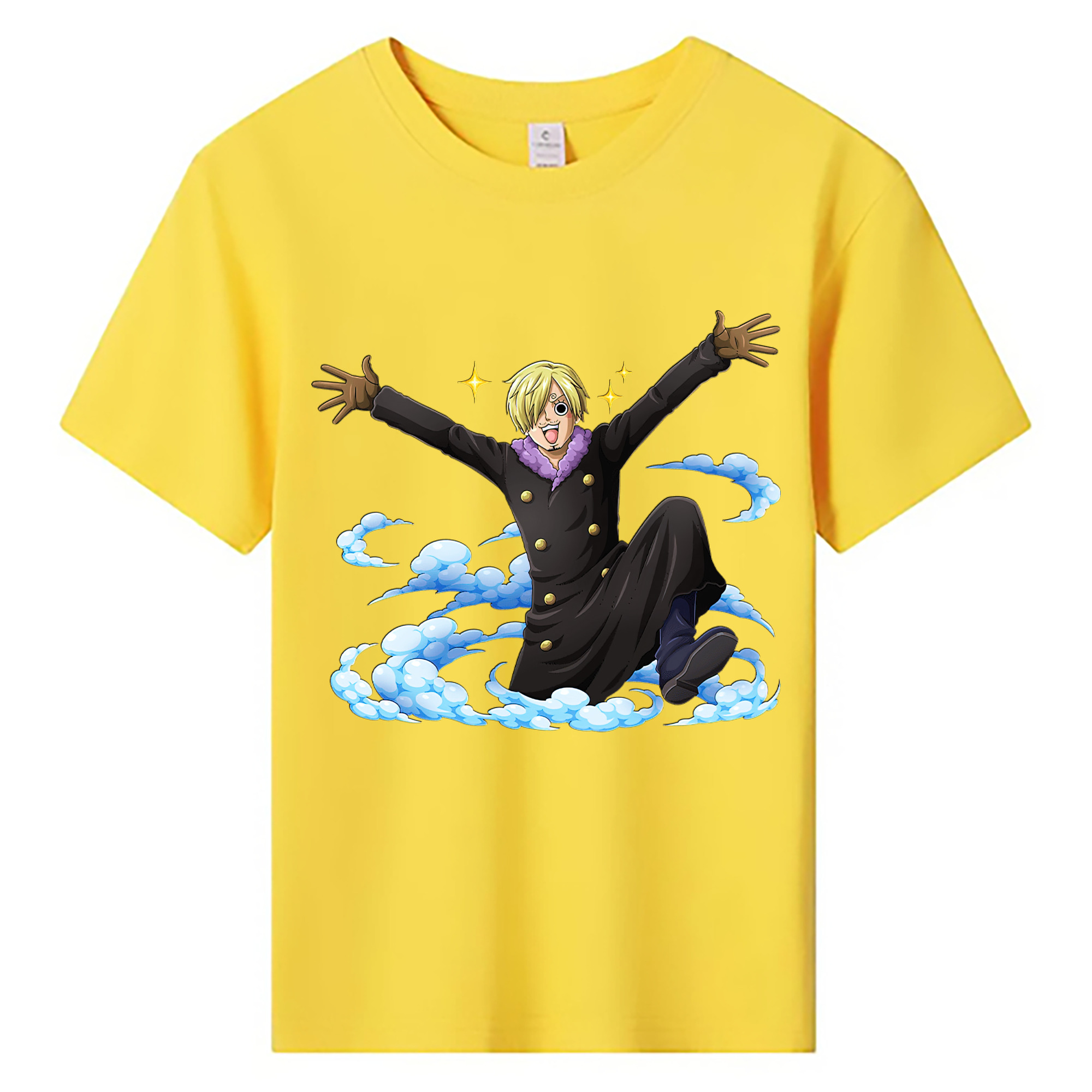 （画像用） ワンピース サンジ ONE PIECE Sanji 綿100％キッズTシャツ（フロントプリント）