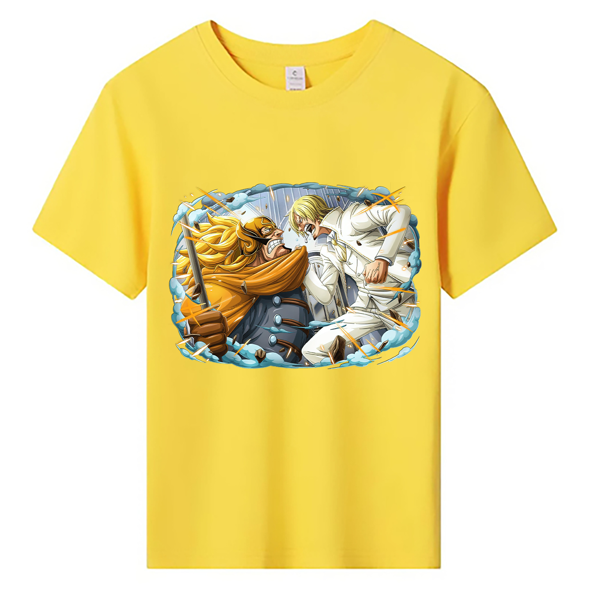 （画像用） ワンピース サンジ ONE PIECE Sanji 綿100％キッズTシャツ（フロントプリント）