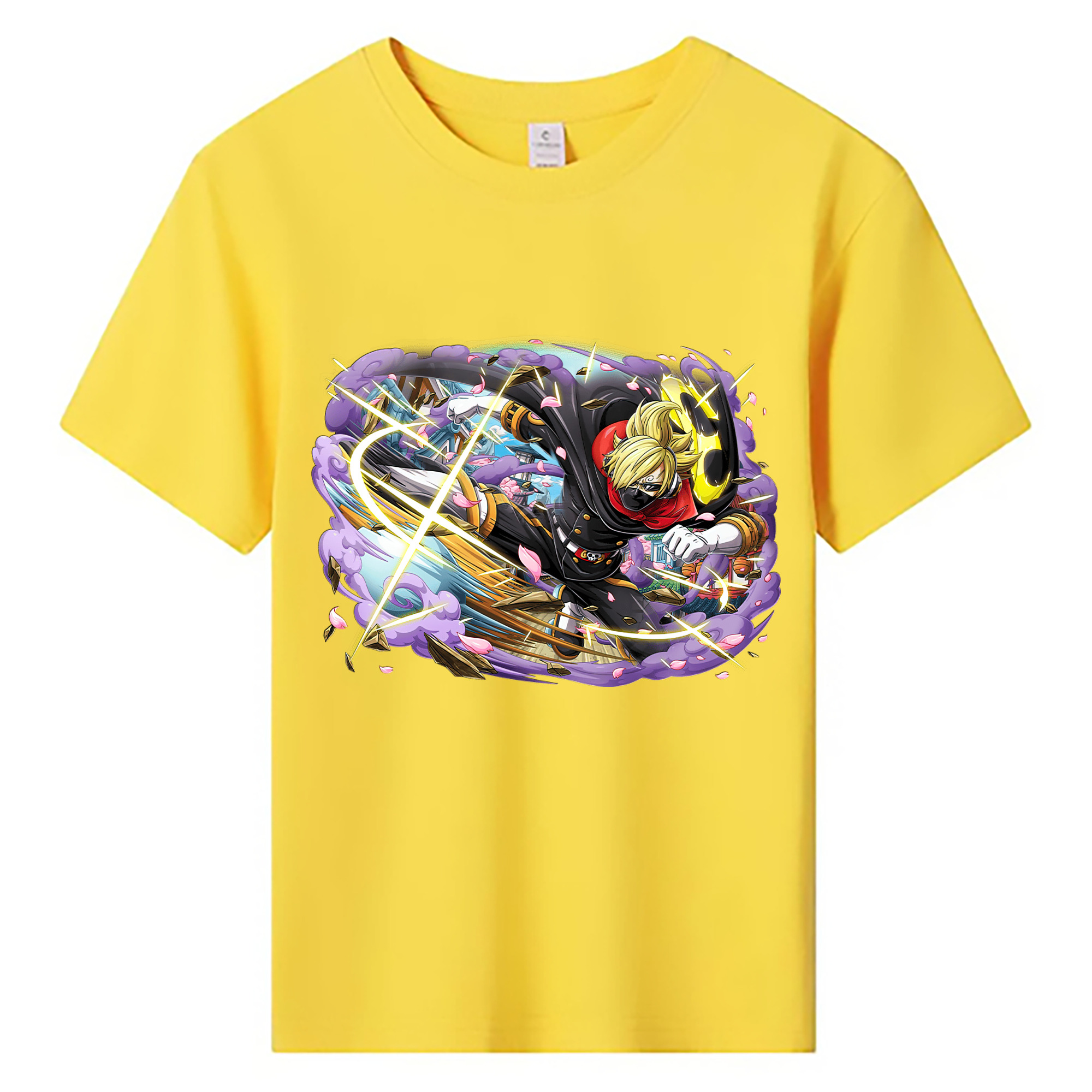 ワンピース サンジ ONE PIECE Sanji 綿100％キッズTシャツ（フロントプリント）