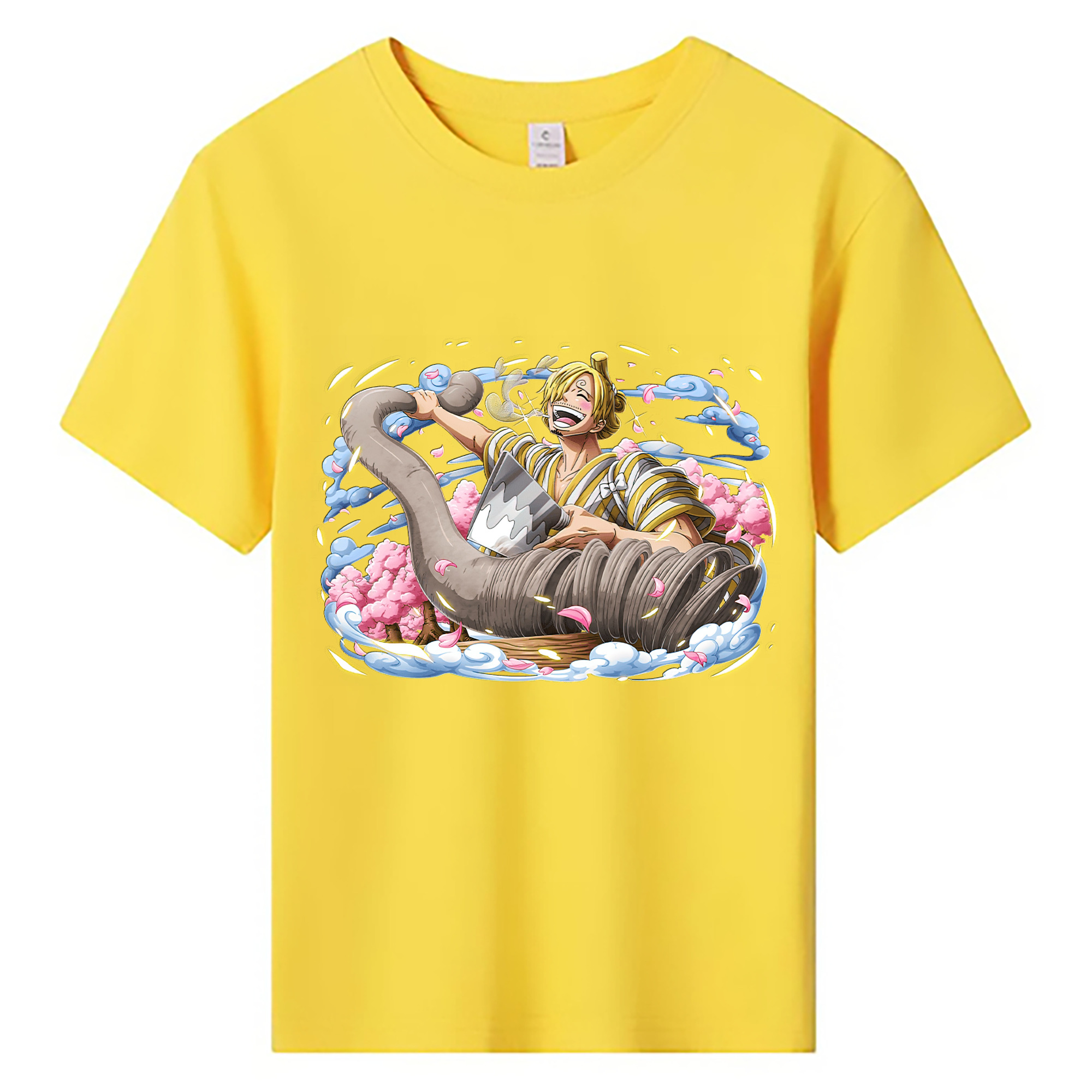 （画像用） ワンピース サンジ ONE PIECE Sanji 綿100％キッズTシャツ（フロントプリント）