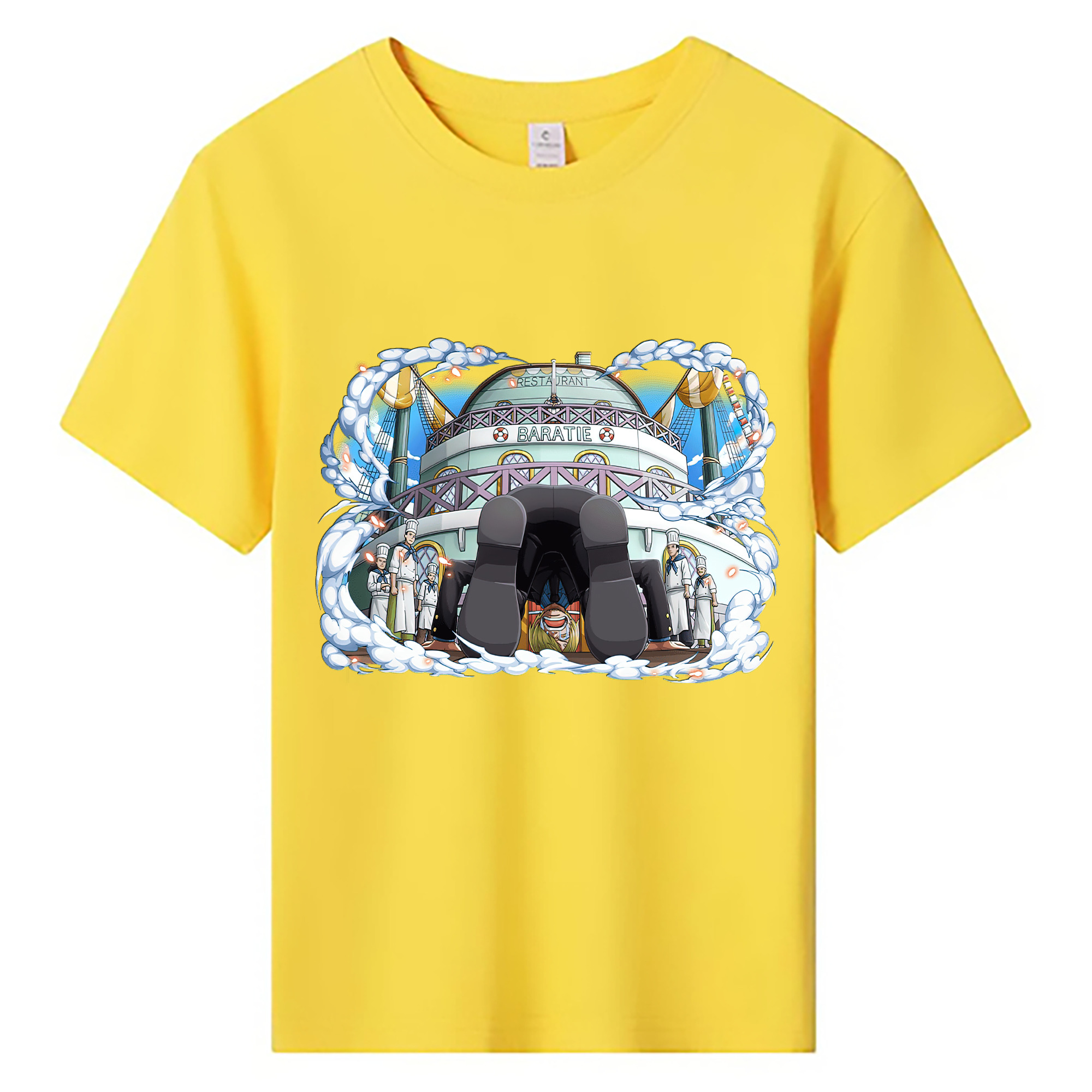 （画像用） ワンピース サンジ ONE PIECE Sanji 綿100％キッズTシャツ（フロントプリント）