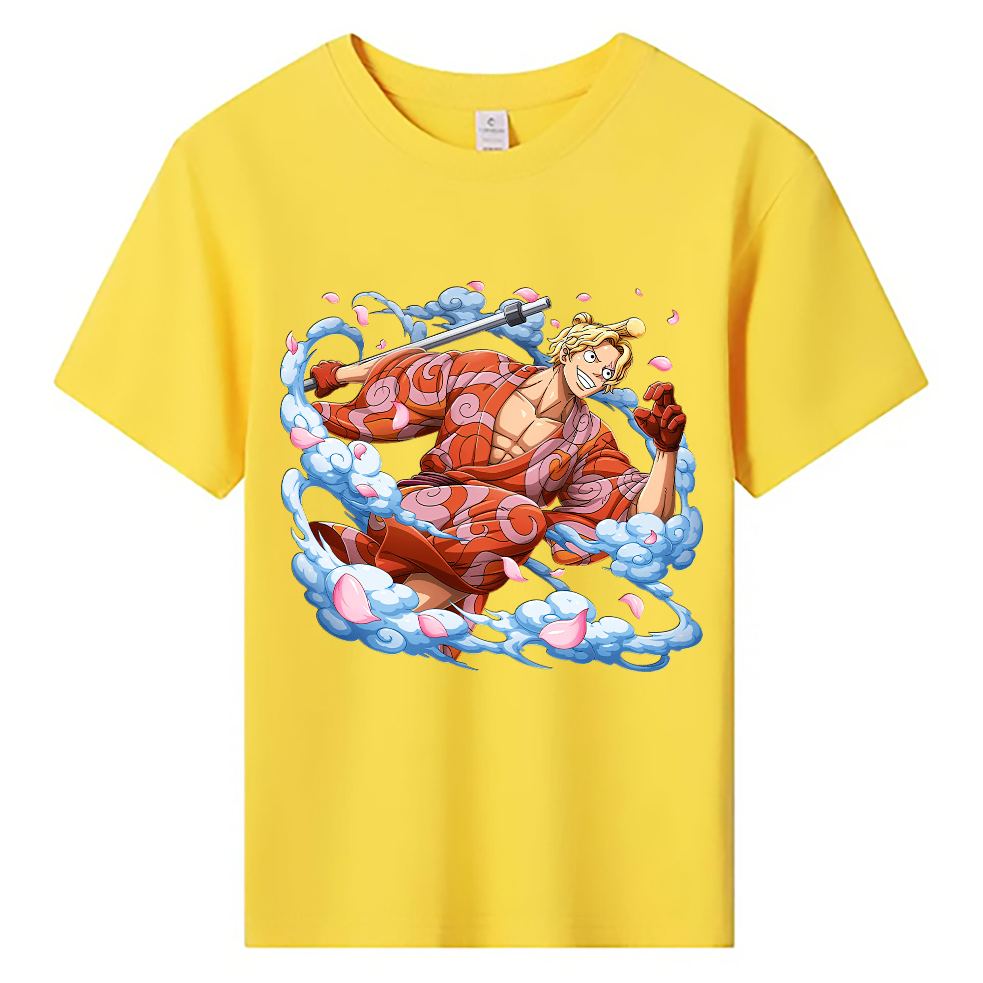 ワンピース サンジ ONE PIECE Sanji 綿100％キッズTシャツ（フロントプリント）
