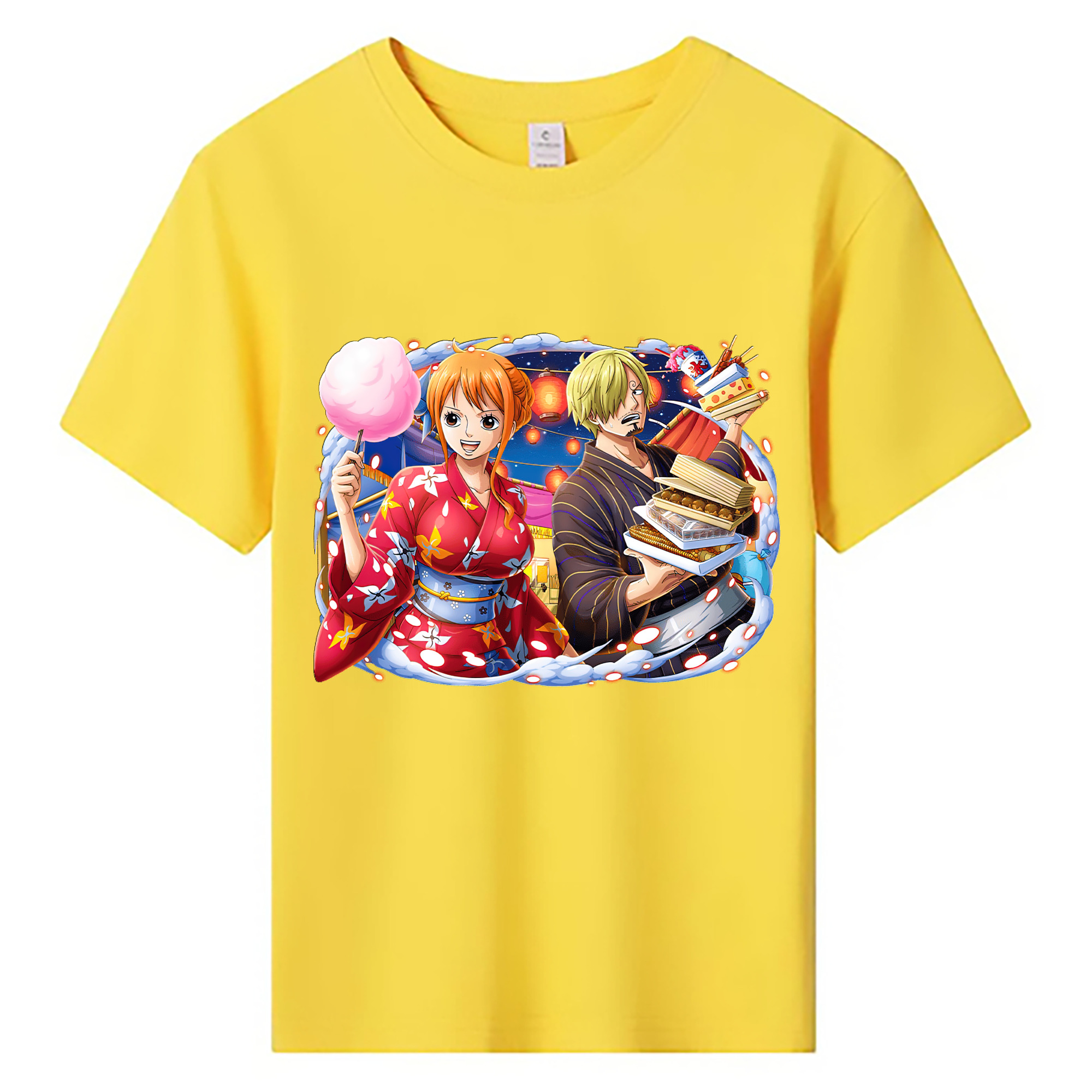 （画像用） ワンピース サンジ ONE PIECE Sanji 綿100％キッズTシャツ（フロントプリント）