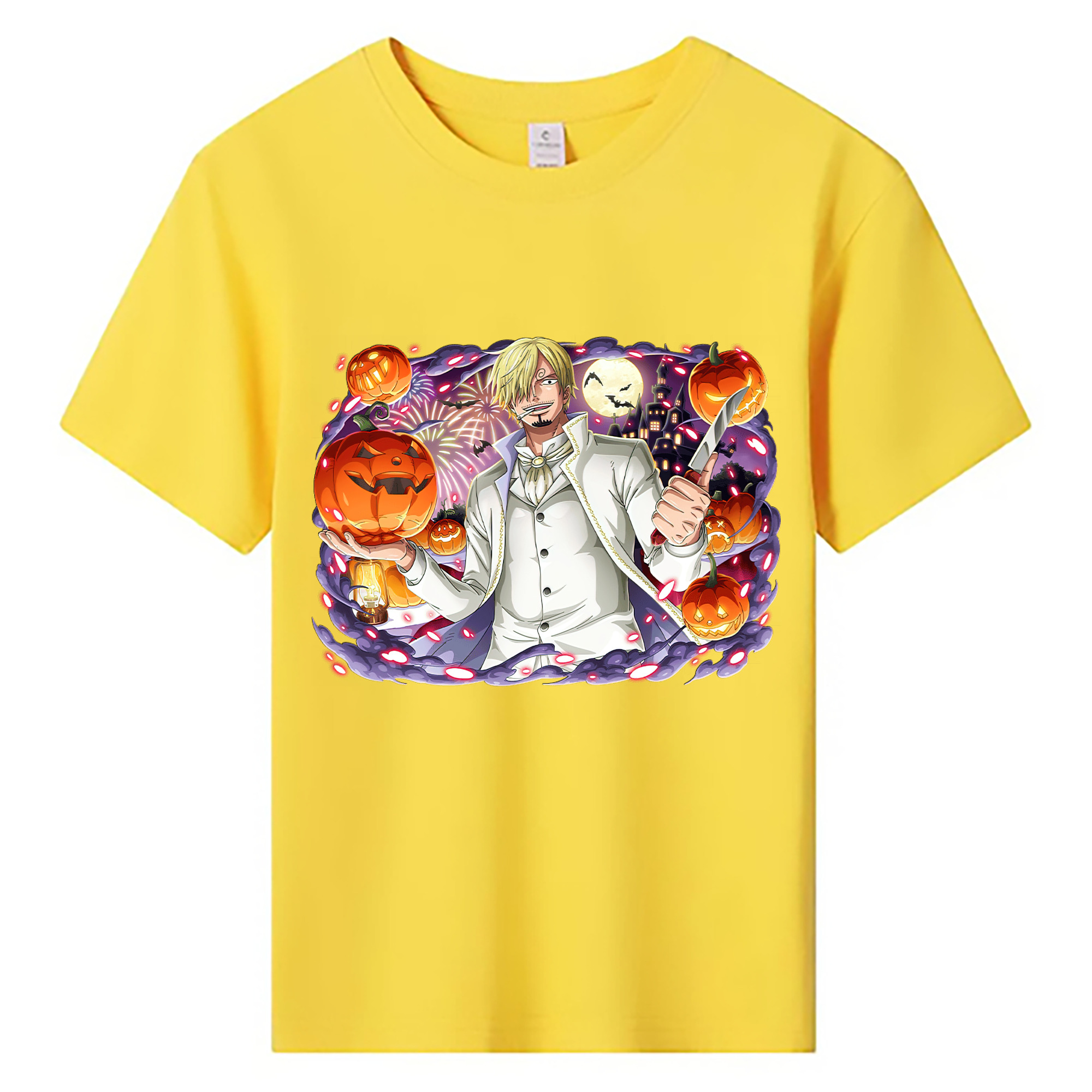 ワンピース サンジ ONE PIECE Sanji 綿100％キッズTシャツ（フロントプリント）