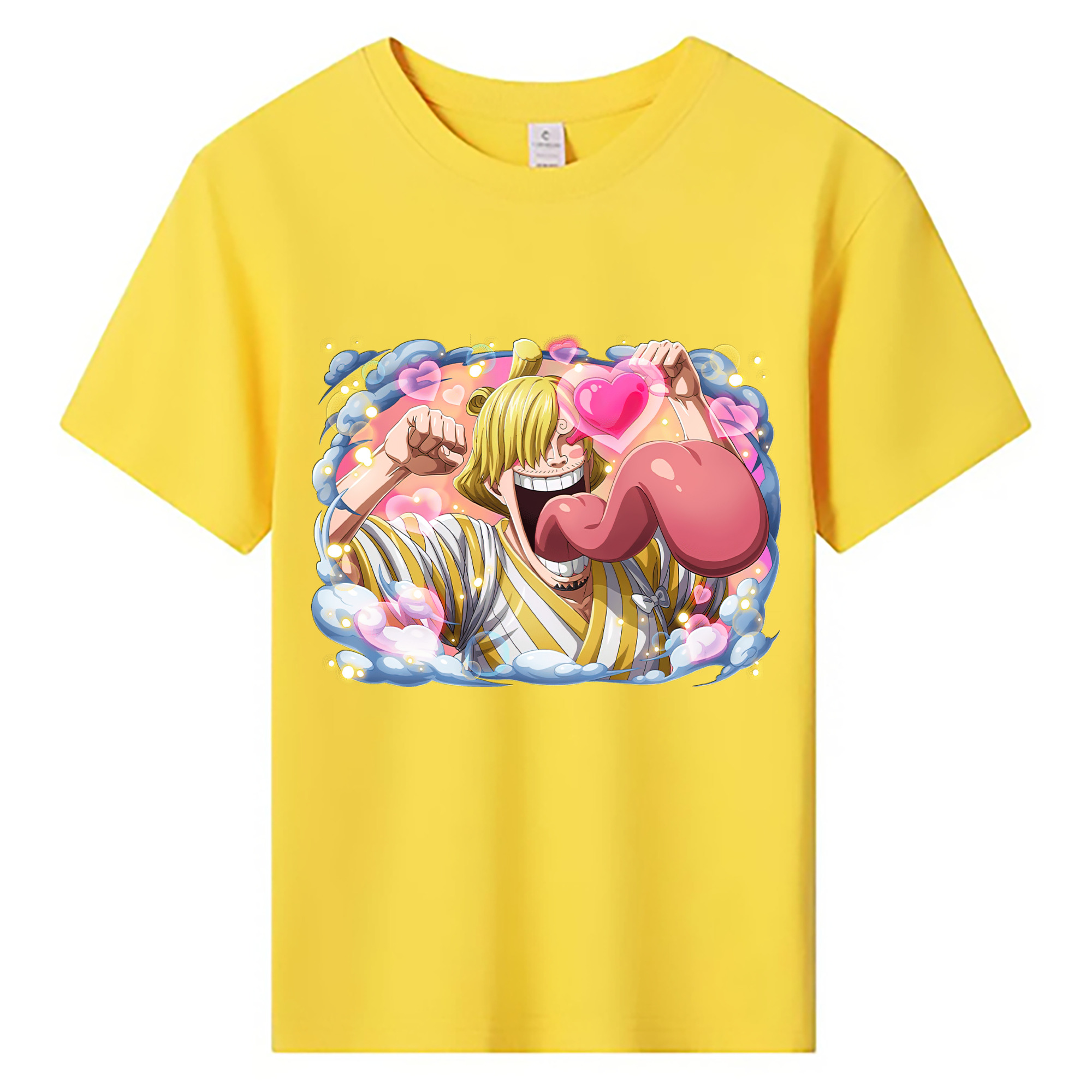 （画像用） ワンピース サンジ ONE PIECE Sanji 綿100％キッズTシャツ（フロントプリント）