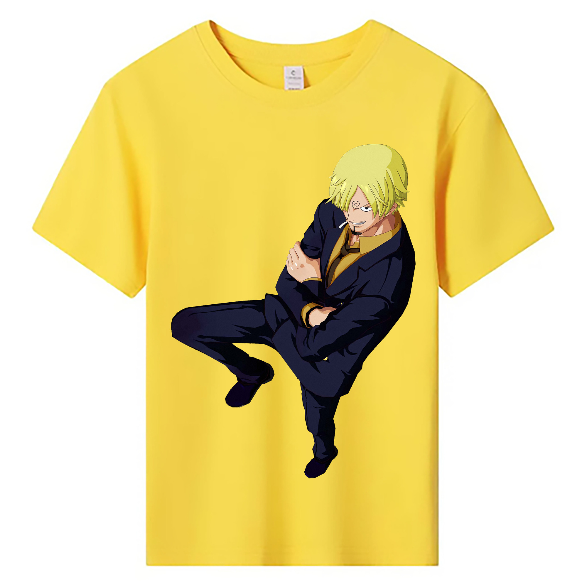 ワンピース サンジ ONE PIECE Sanji 綿100％キッズTシャツ（フロントプリント）