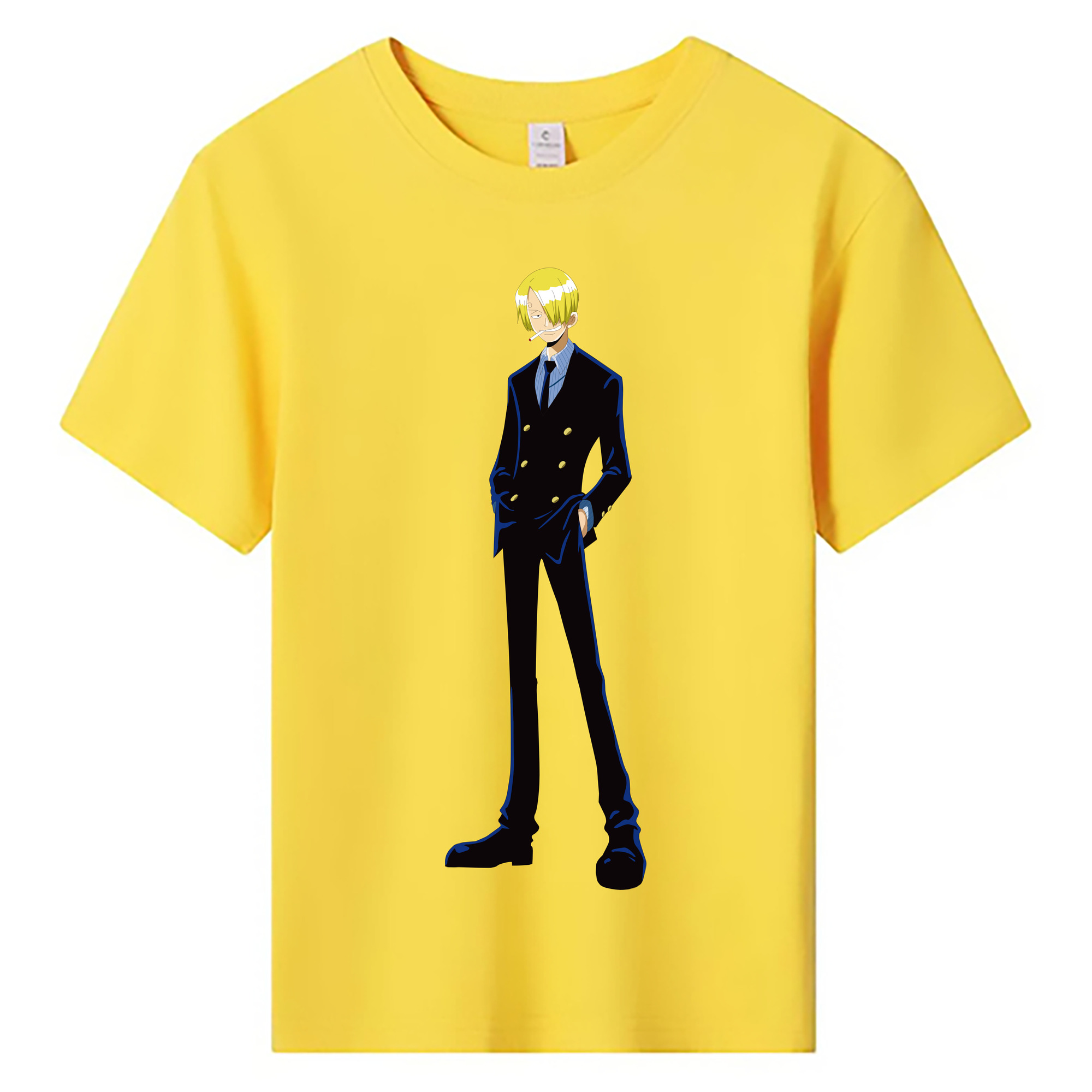 ワンピース サンジ ONE PIECE Sanji 綿100％キッズTシャツ（フロントプリント）