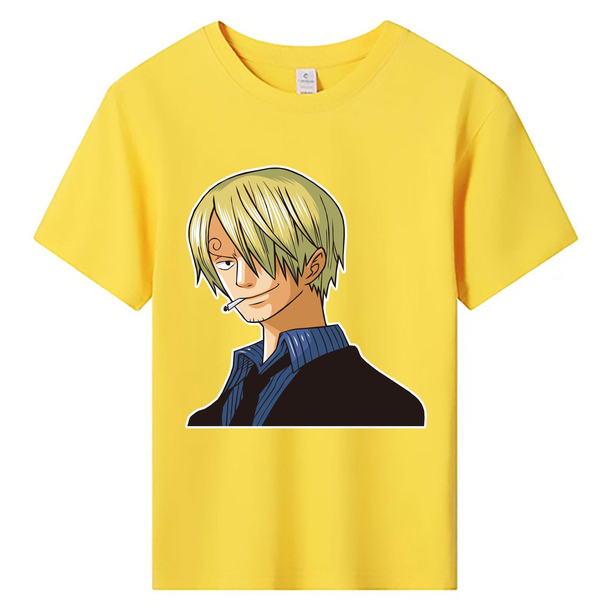 （画像用） ワンピース サンジ ONE PIECE Sanji 綿100％キッズTシャツ（フロントプリント）