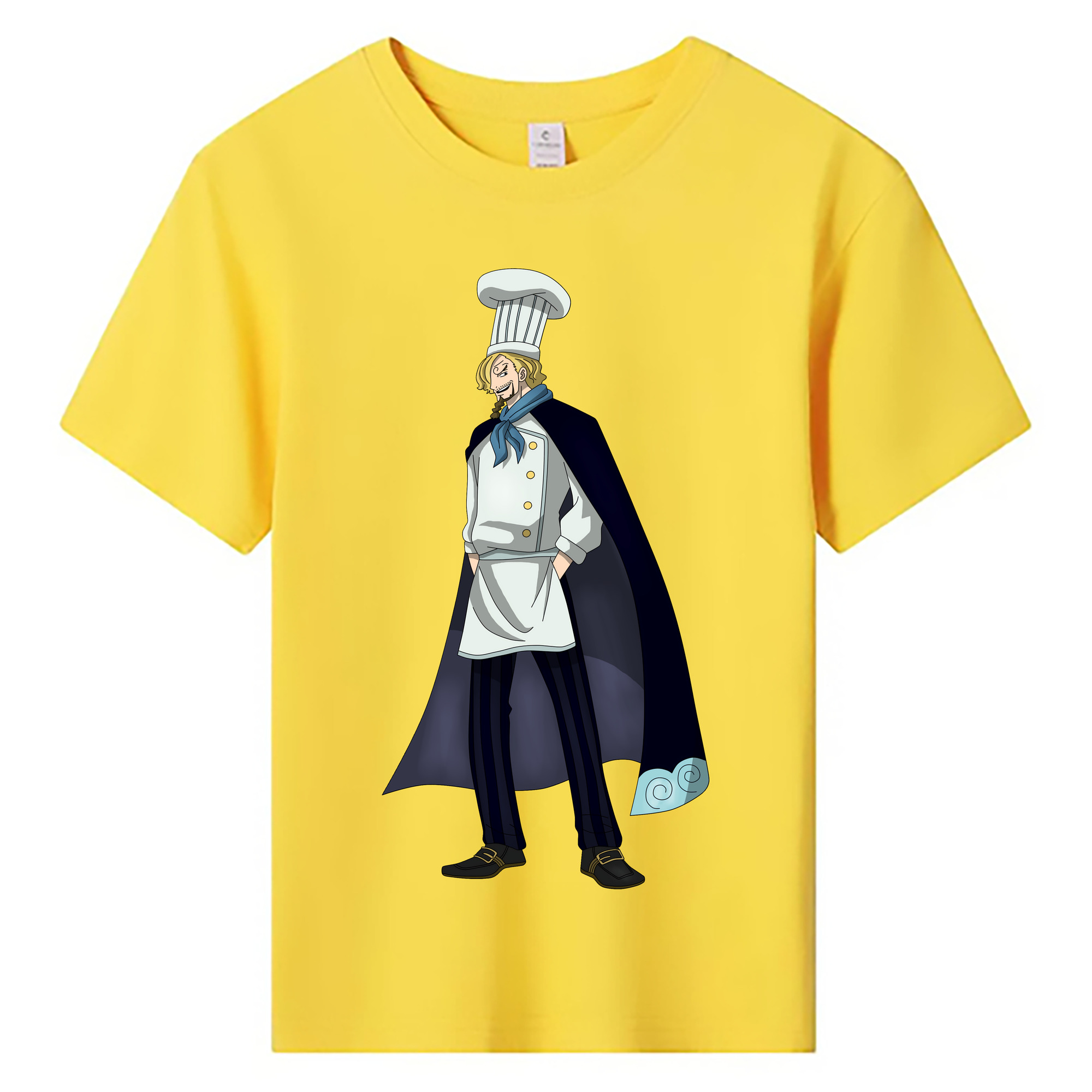（画像用） ワンピース サンジ ONE PIECE Sanji 綿100％キッズTシャツ（フロントプリント）