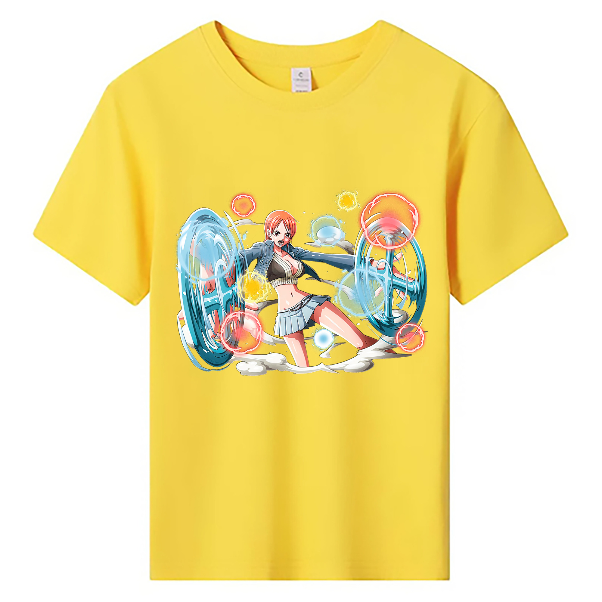 ワンピース ナミ ONE PIECE Nami 綿100％キッズTシャツ（フロントプリント）