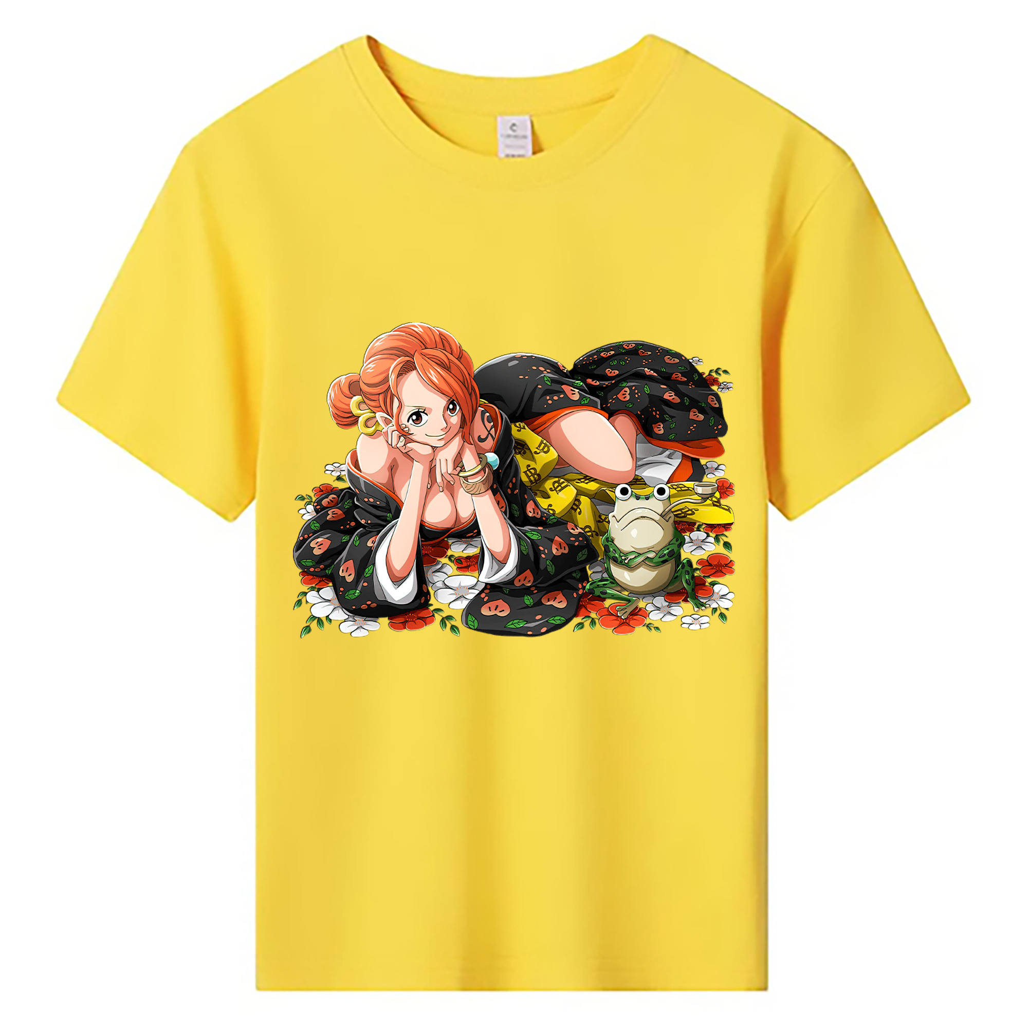 （画像用） ワンピース ナミ ONE PIECE Nami 綿100％キッズTシャツ（フロントプリント）