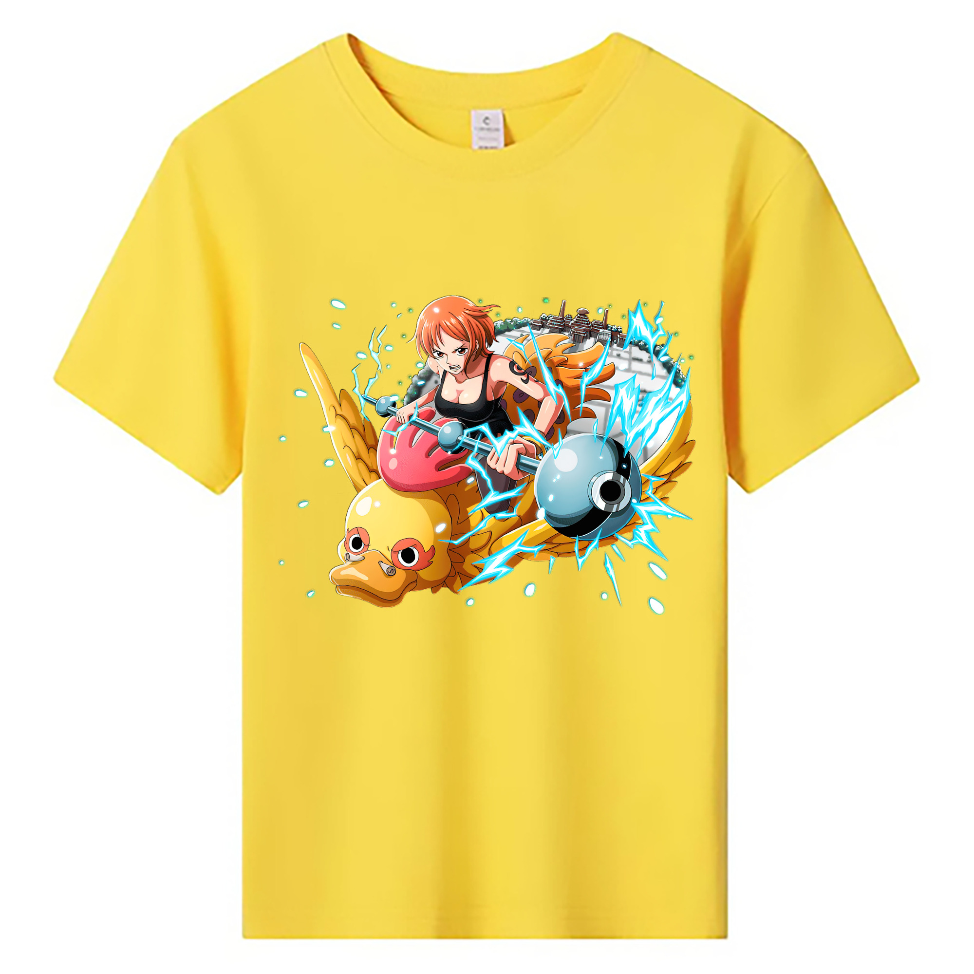 （画像用） ワンピース ナミ ONE PIECE Nami 綿100％キッズTシャツ（フロントプリント）