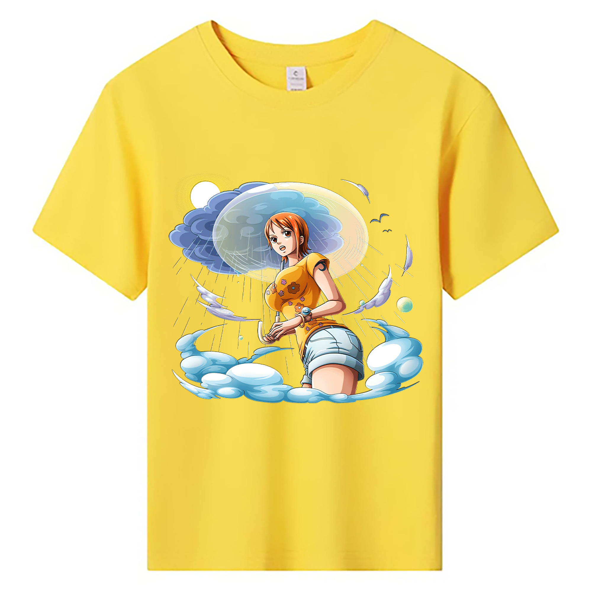 ワンピース ナミ ONE PIECE Nami 綿100％キッズTシャツ（フロントプリント）
