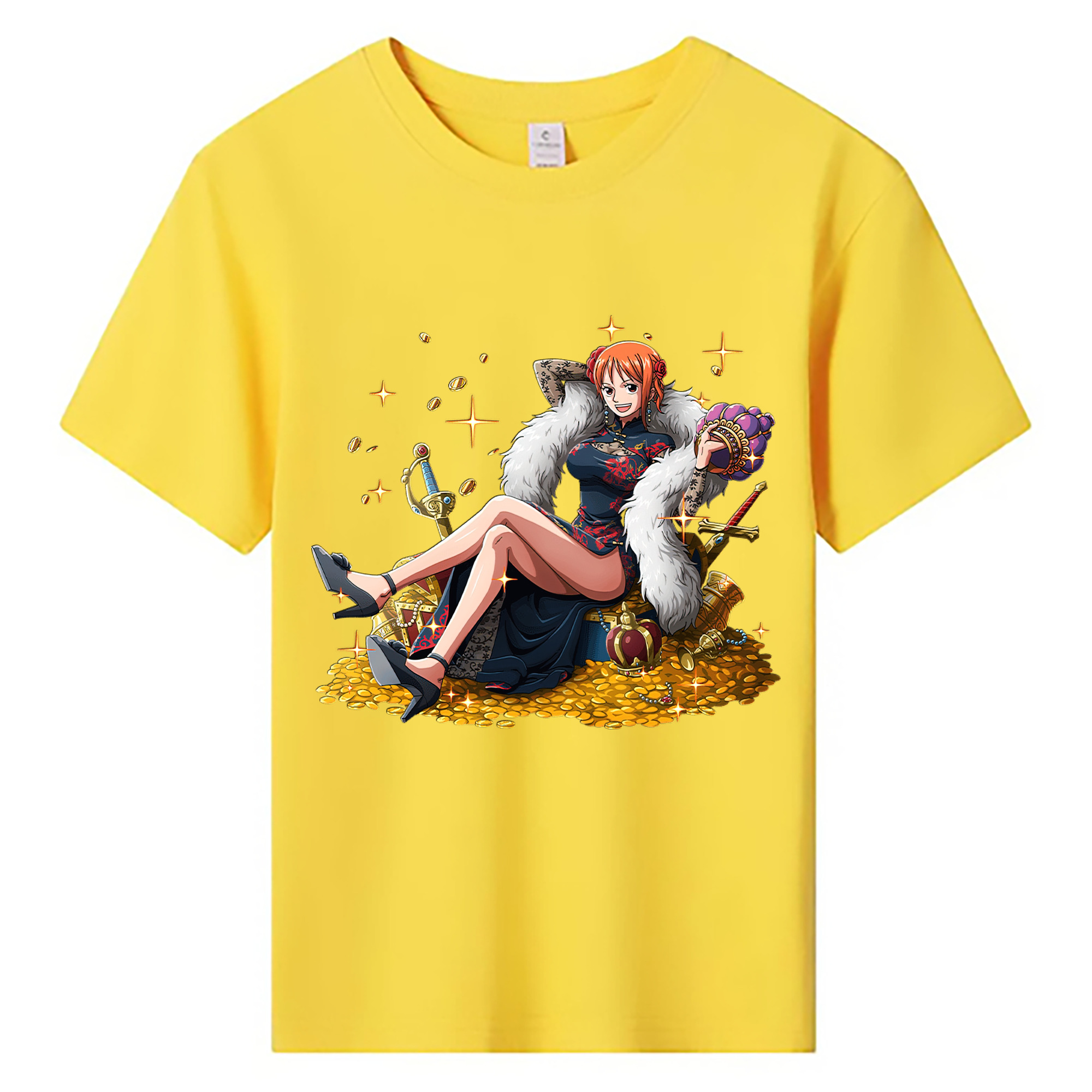 ワンピース ナミ ONE PIECE Nami 綿100％キッズTシャツ（フロントプリント）