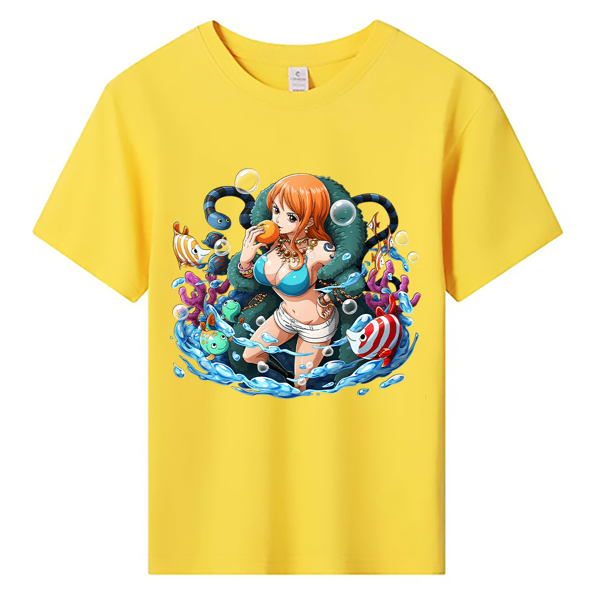 ワンピース ナミ ONE PIECE Nami 綿100％キッズTシャツ（フロントプリント）