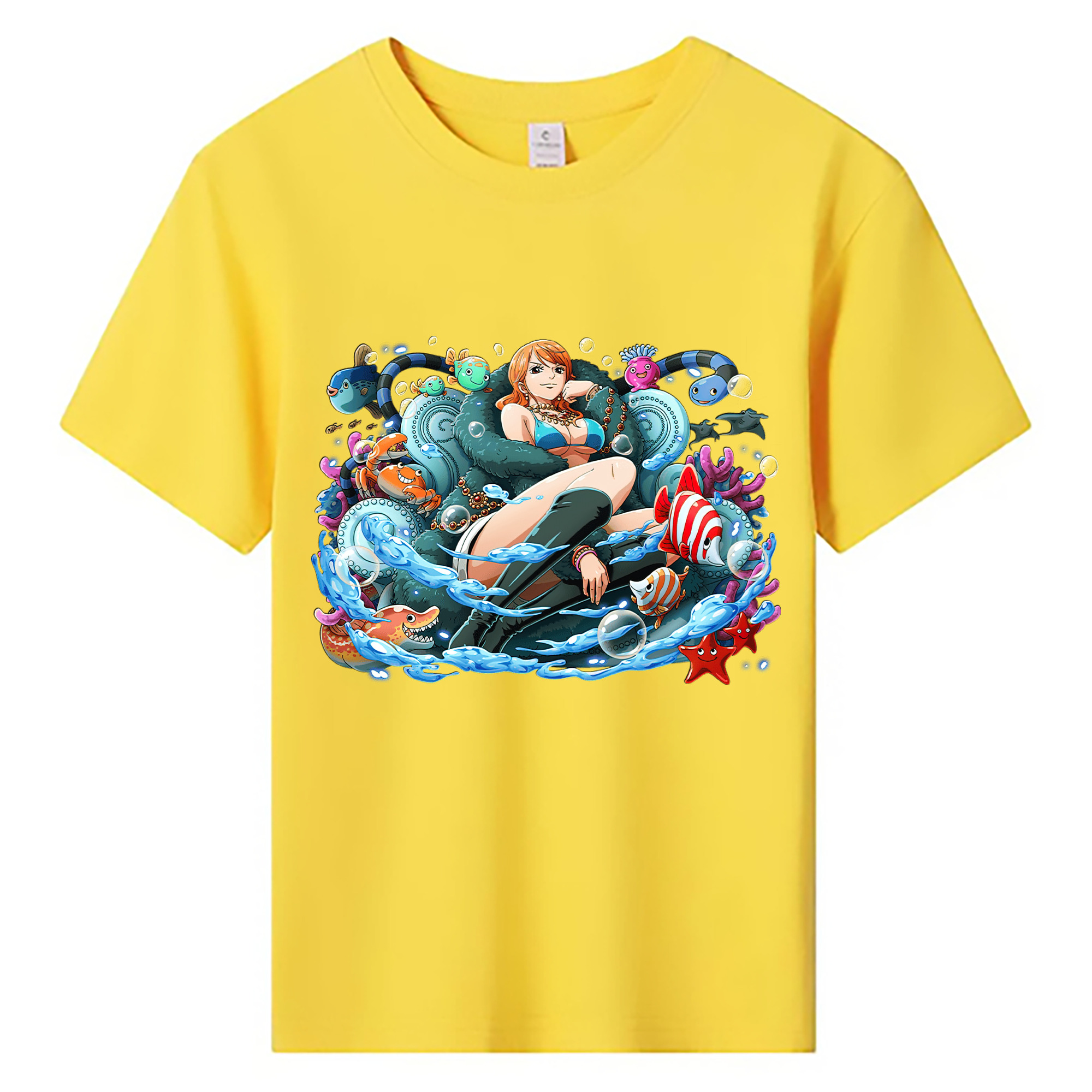 ワンピース ナミ ONE PIECE Nami 綿100％キッズTシャツ（フロントプリント）