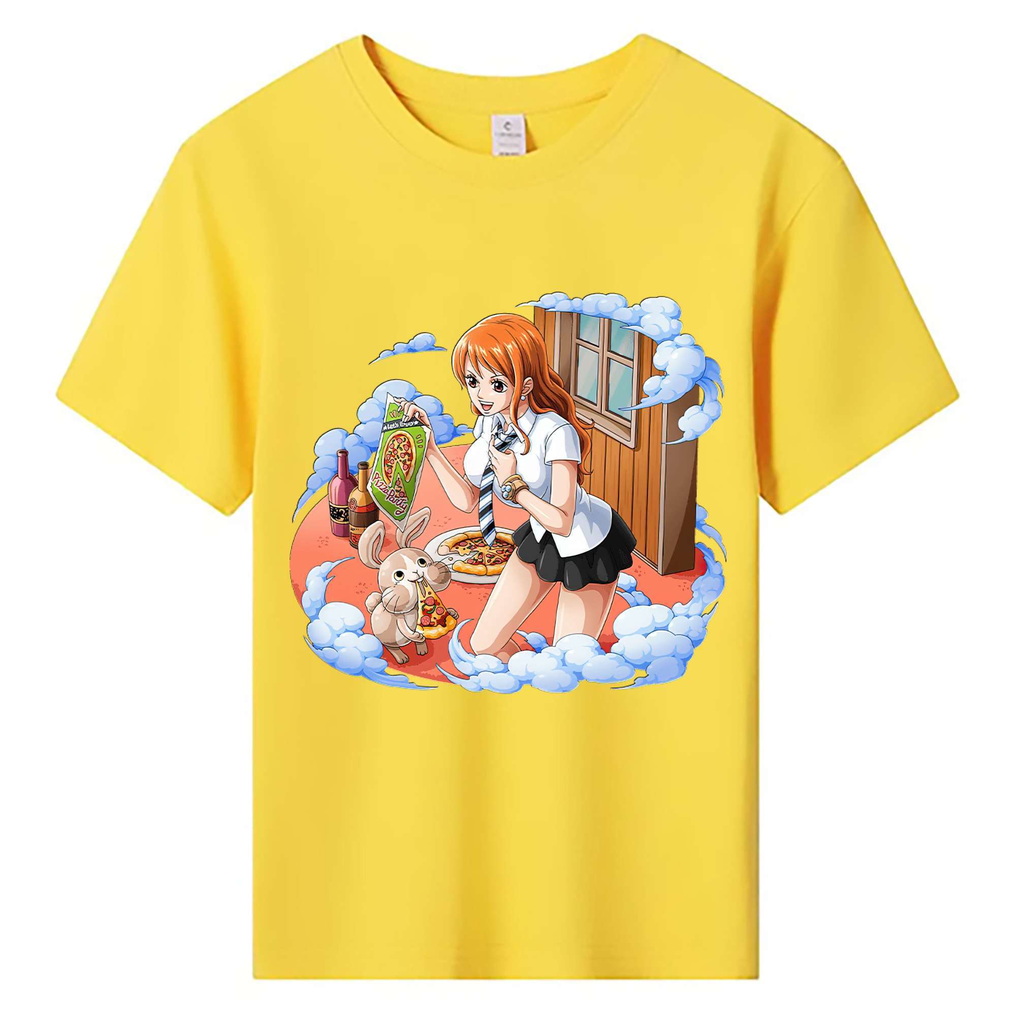（画像用） ワンピース ナミ ONE PIECE Nami 綿100％キッズTシャツ（フロントプリント）