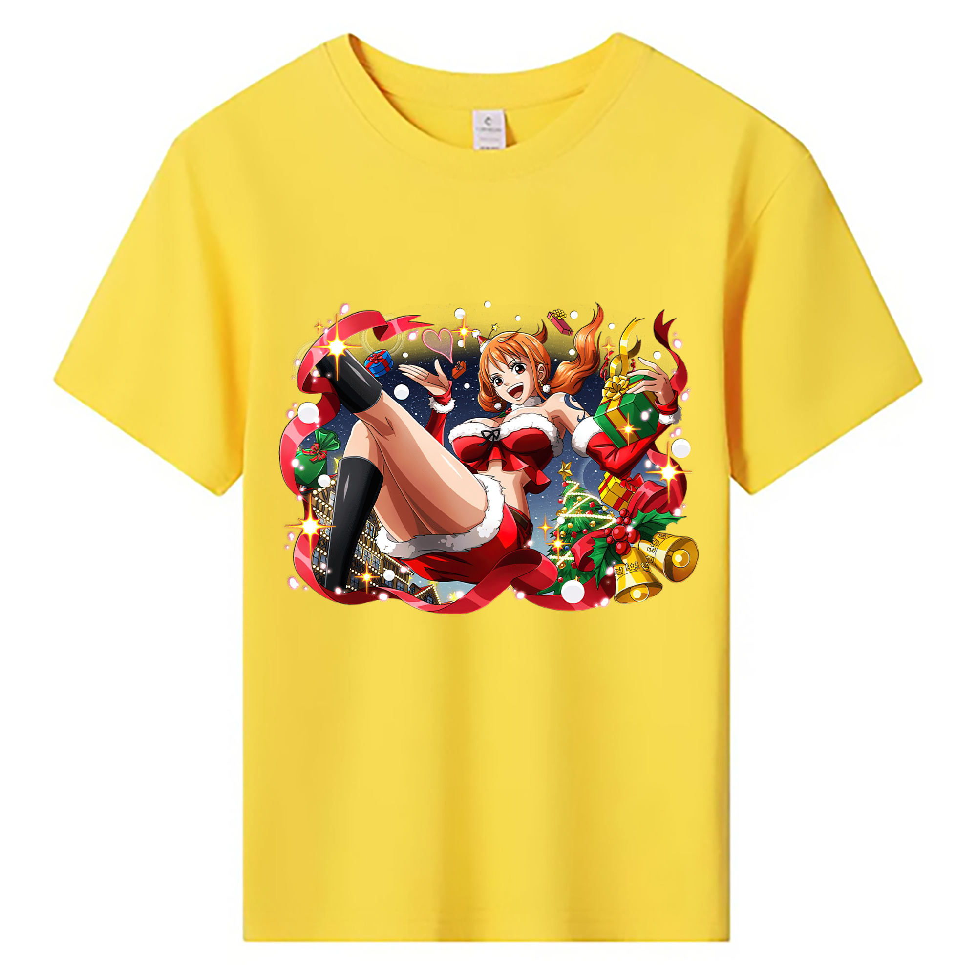 （画像用） ワンピース ナミ ONE PIECE Nami 綿100％キッズTシャツ（フロントプリント）