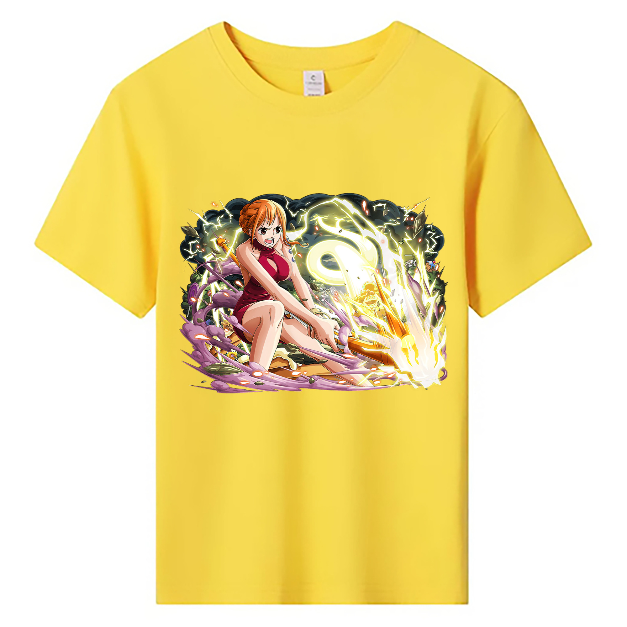 ワンピース ナミ ONE PIECE Nami 綿100％キッズTシャツ（フロントプリント）