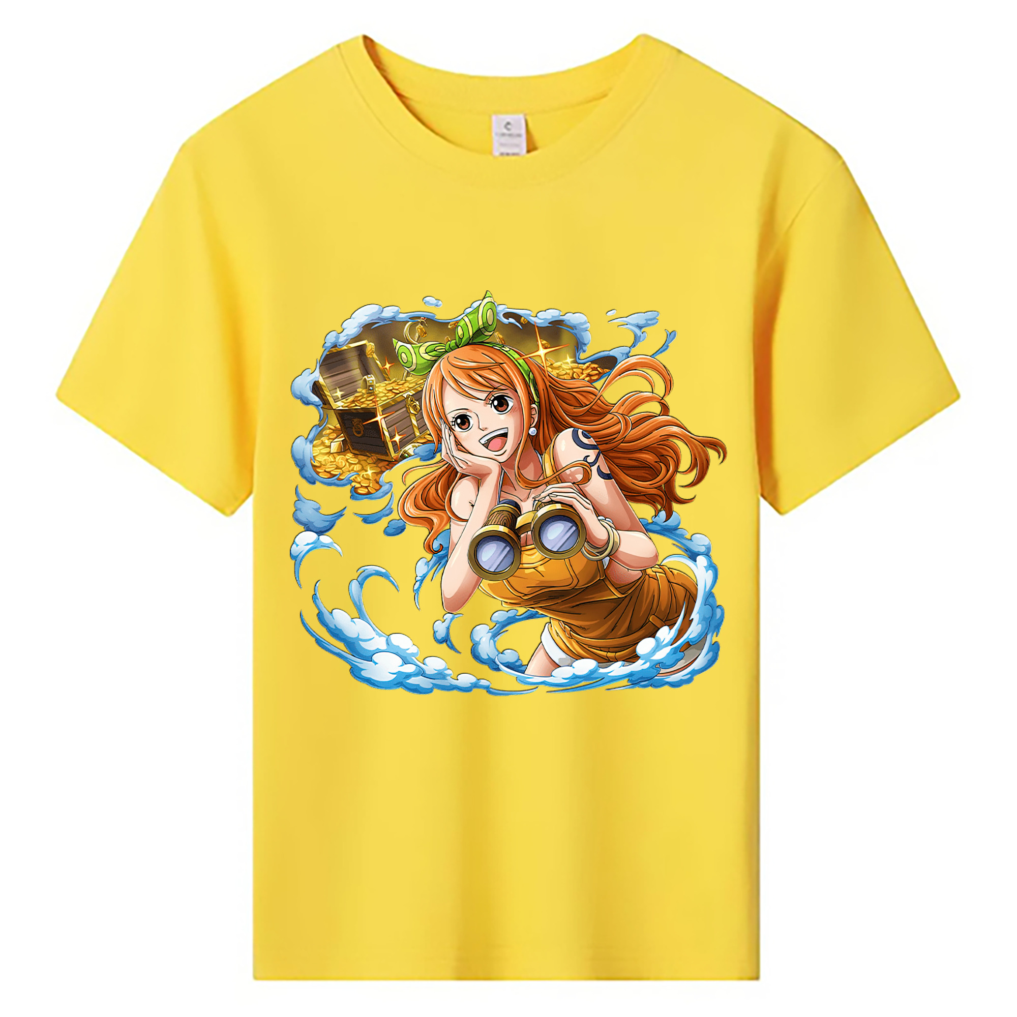 （画像用） ワンピース ナミ ONE PIECE Nami 綿100％キッズTシャツ（フロントプリント）