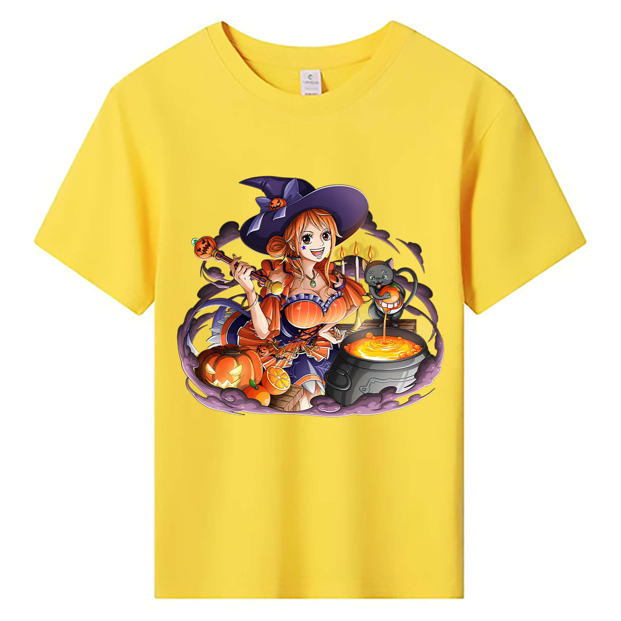（画像用） ワンピース ナミ ONE PIECE Nami 綿100％キッズTシャツ（フロントプリント）