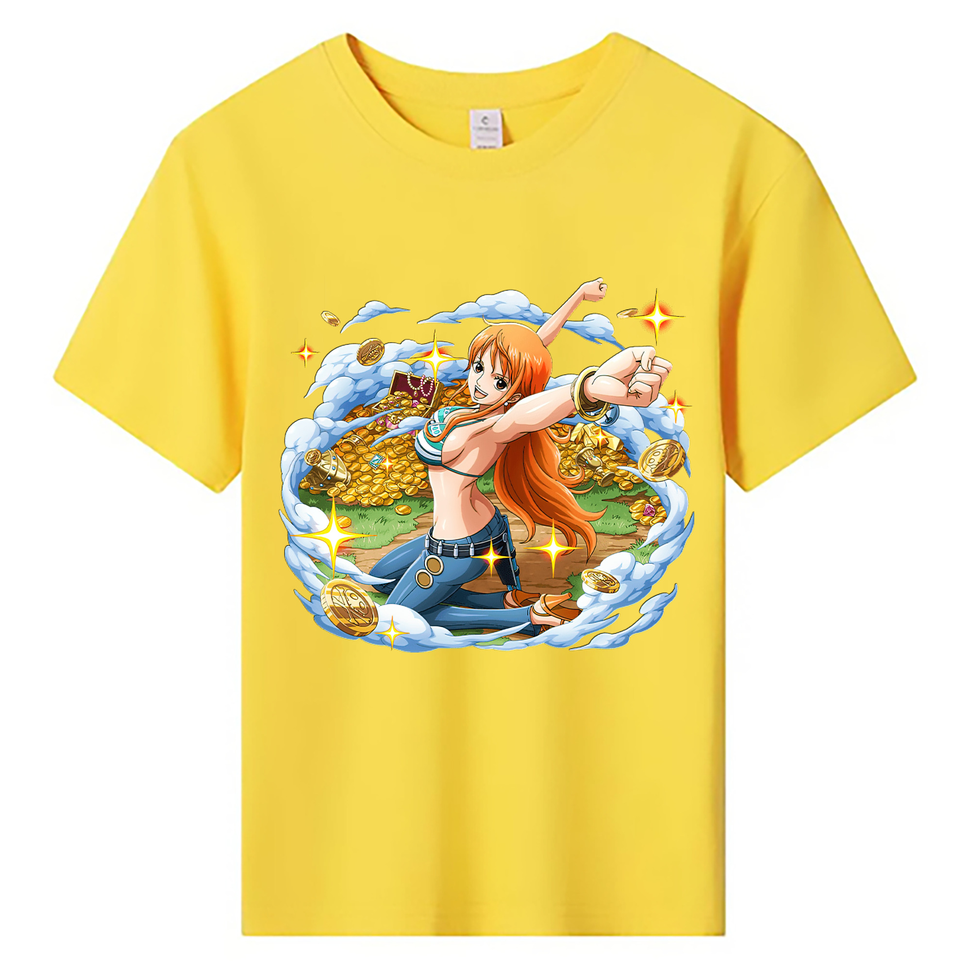 ワンピース ナミ ONE PIECE Nami 綿100％キッズTシャツ（フロントプリント）
