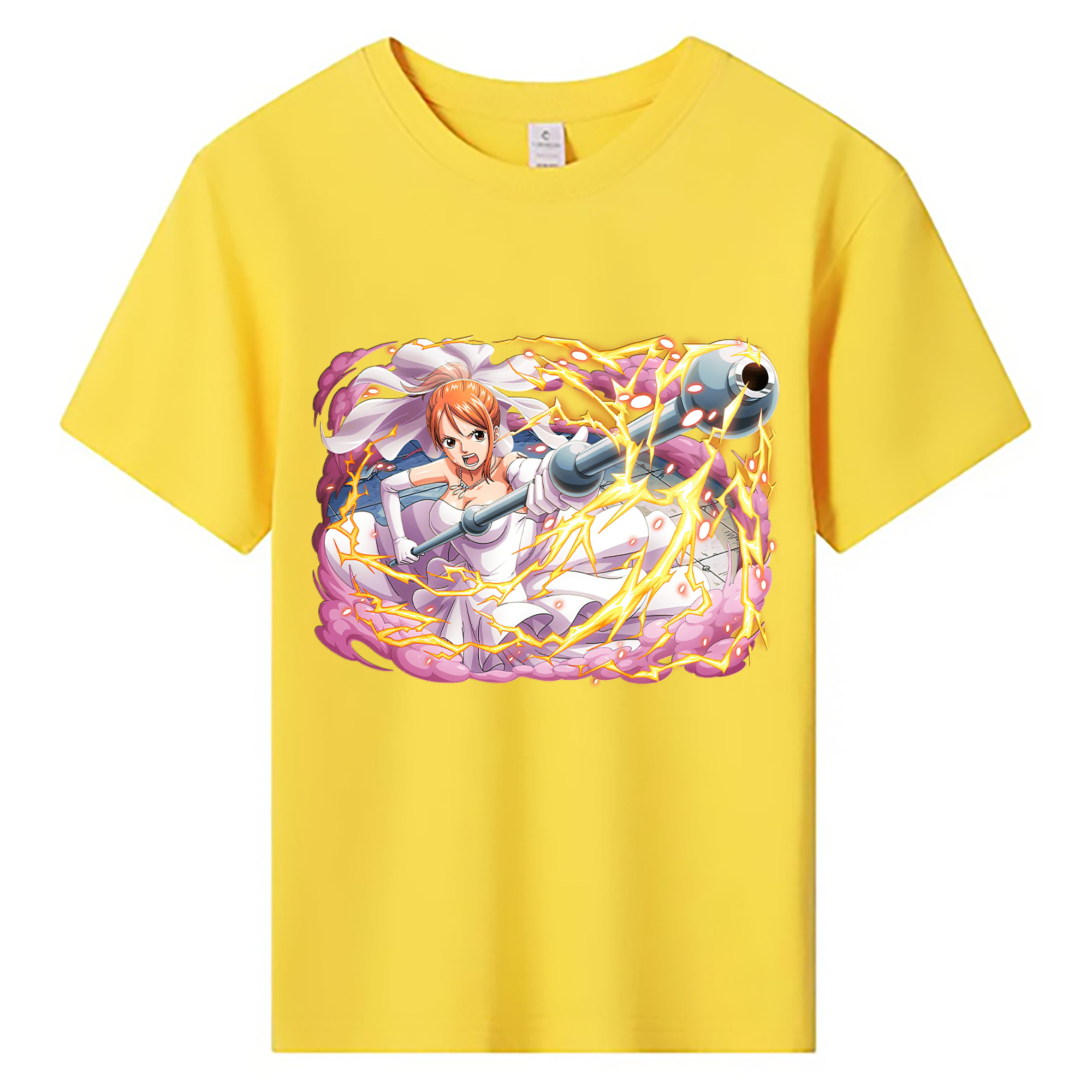 （画像用） ワンピース ナミ ONE PIECE Nami 綿100％キッズTシャツ（フロントプリント）