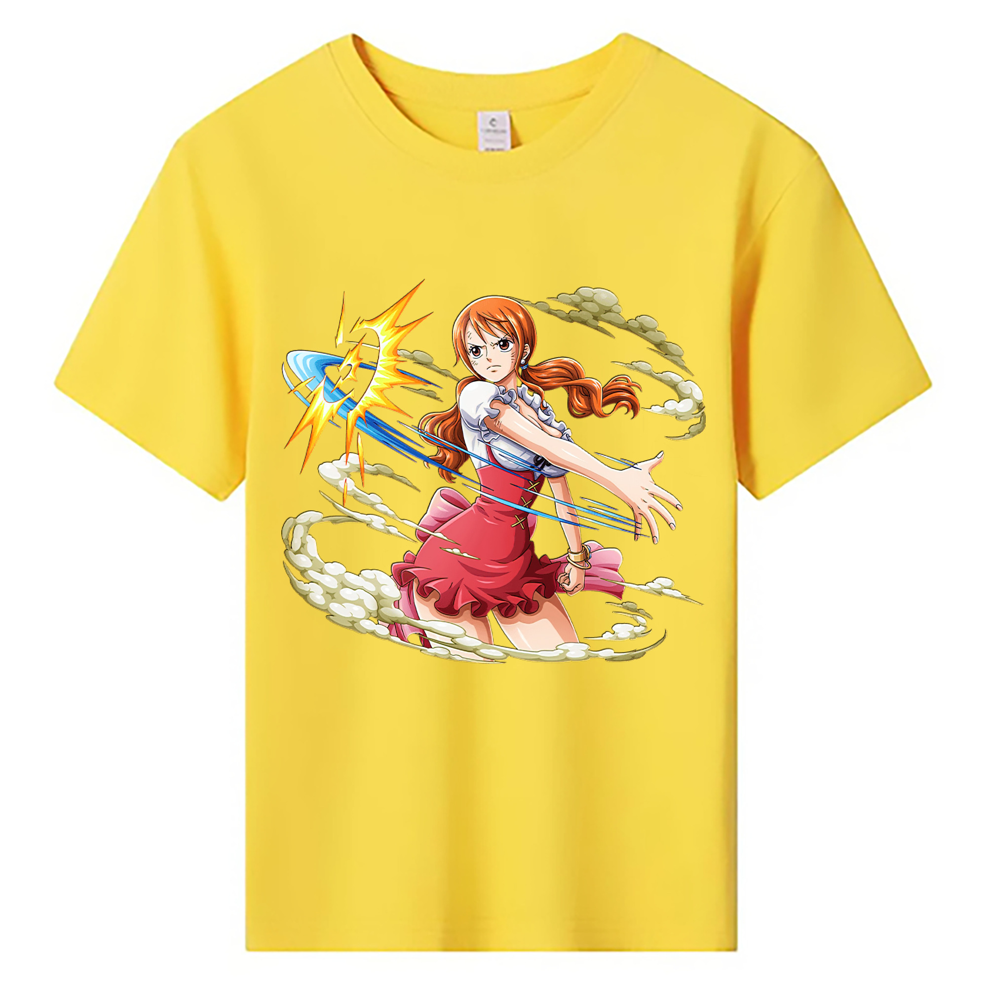 （画像用） ワンピース ナミ ONE PIECE Nami 綿100％キッズTシャツ（フロントプリント）