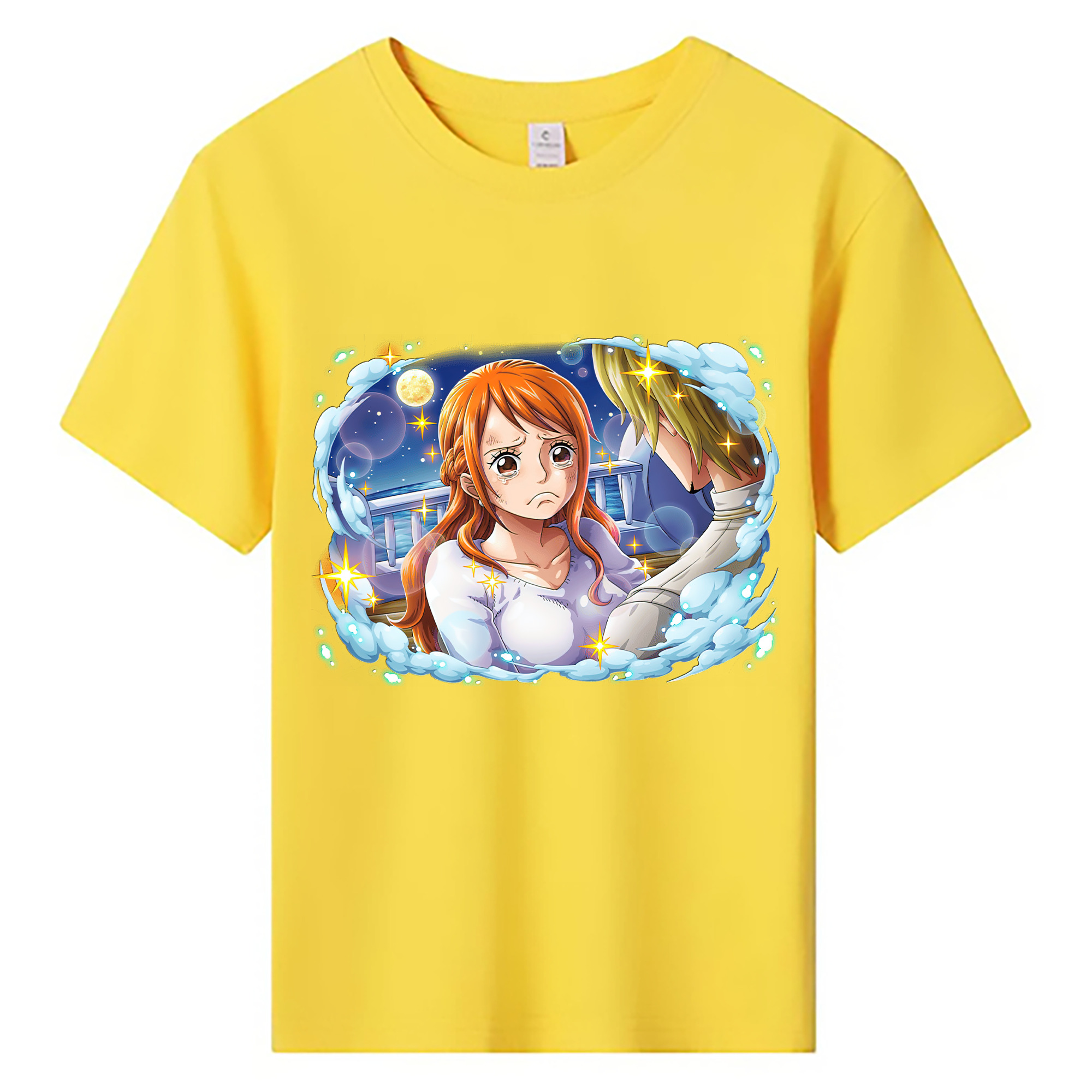 （画像用） ワンピース ナミ ONE PIECE Nami 綿100％キッズTシャツ（フロントプリント）