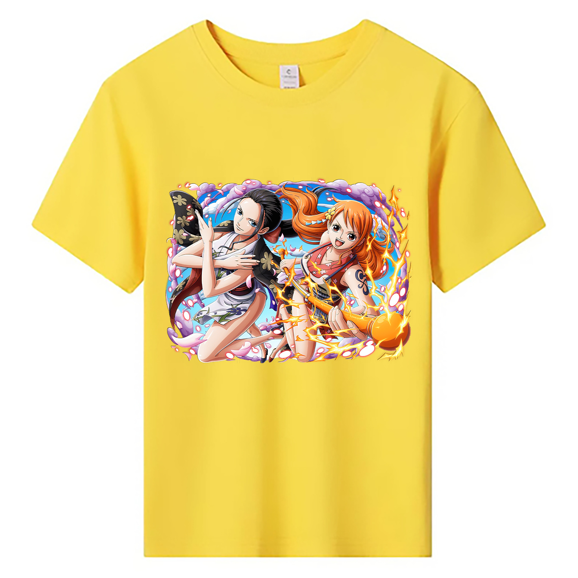 （画像用） ワンピース ナミ ONE PIECE Nami 綿100％キッズTシャツ（フロントプリント）