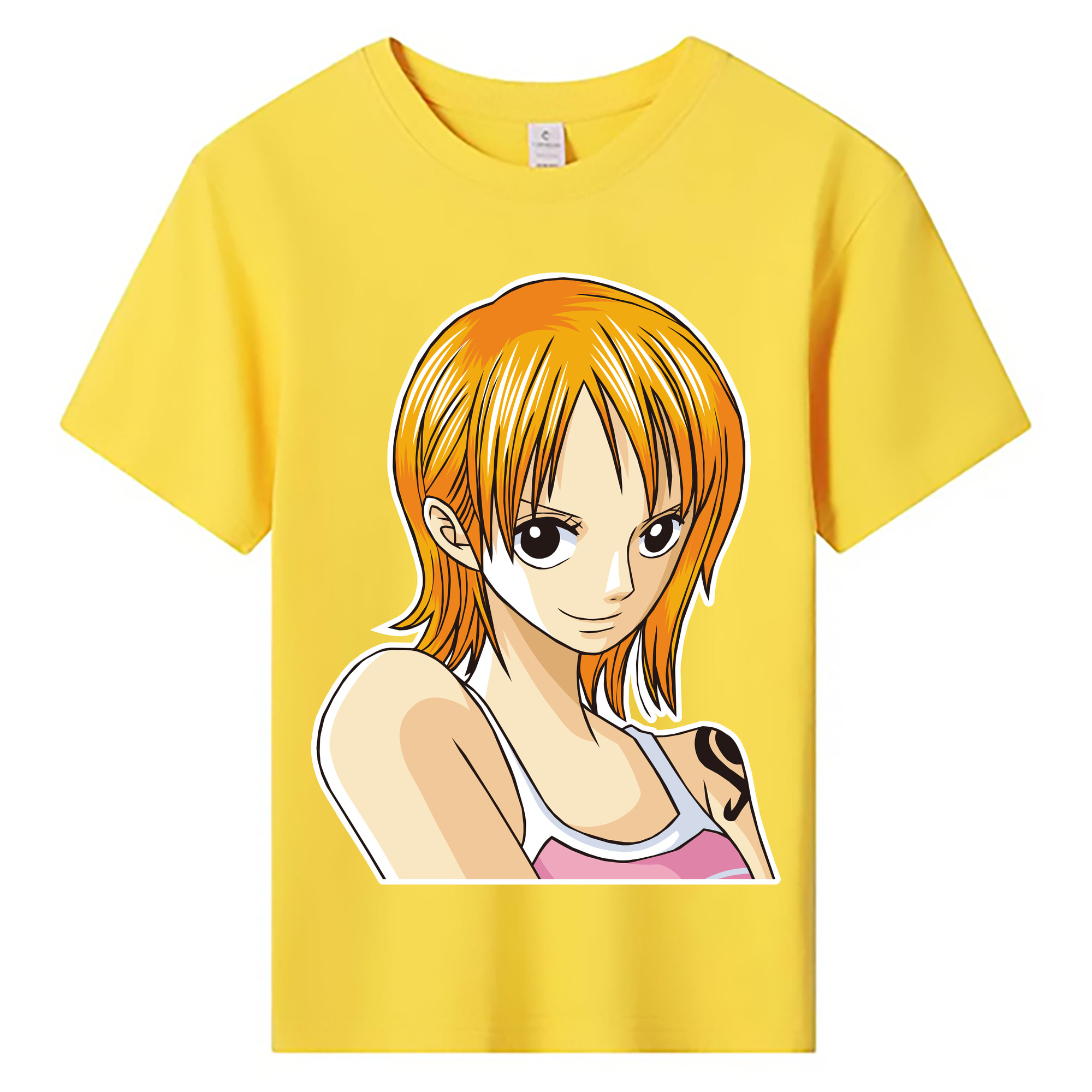 （画像用） ワンピース ナミ ONE PIECE Nami 綿100％キッズTシャツ（フロントプリント）