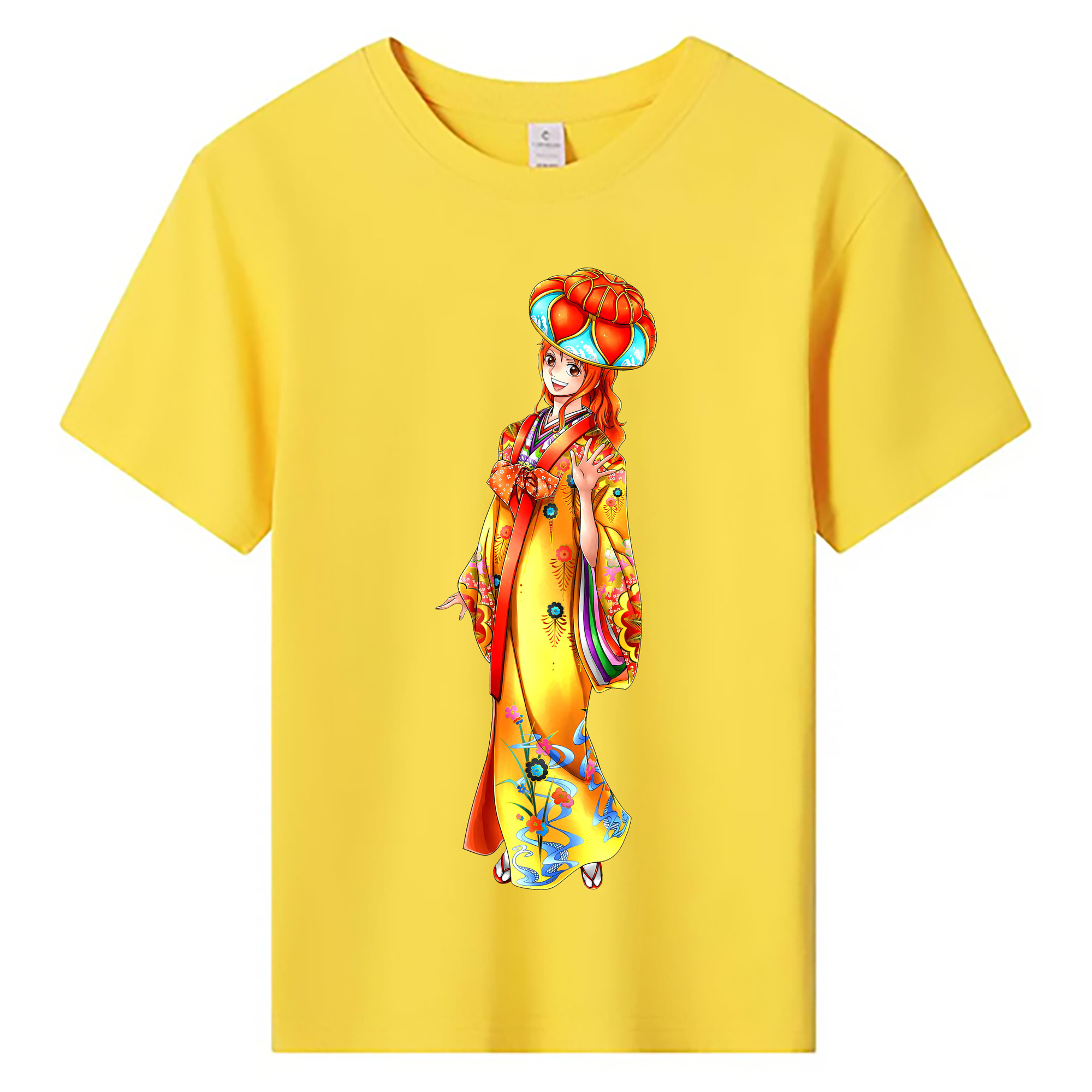 （画像用） ワンピース ナミ ONE PIECE Nami 綿100％キッズTシャツ（フロントプリント）