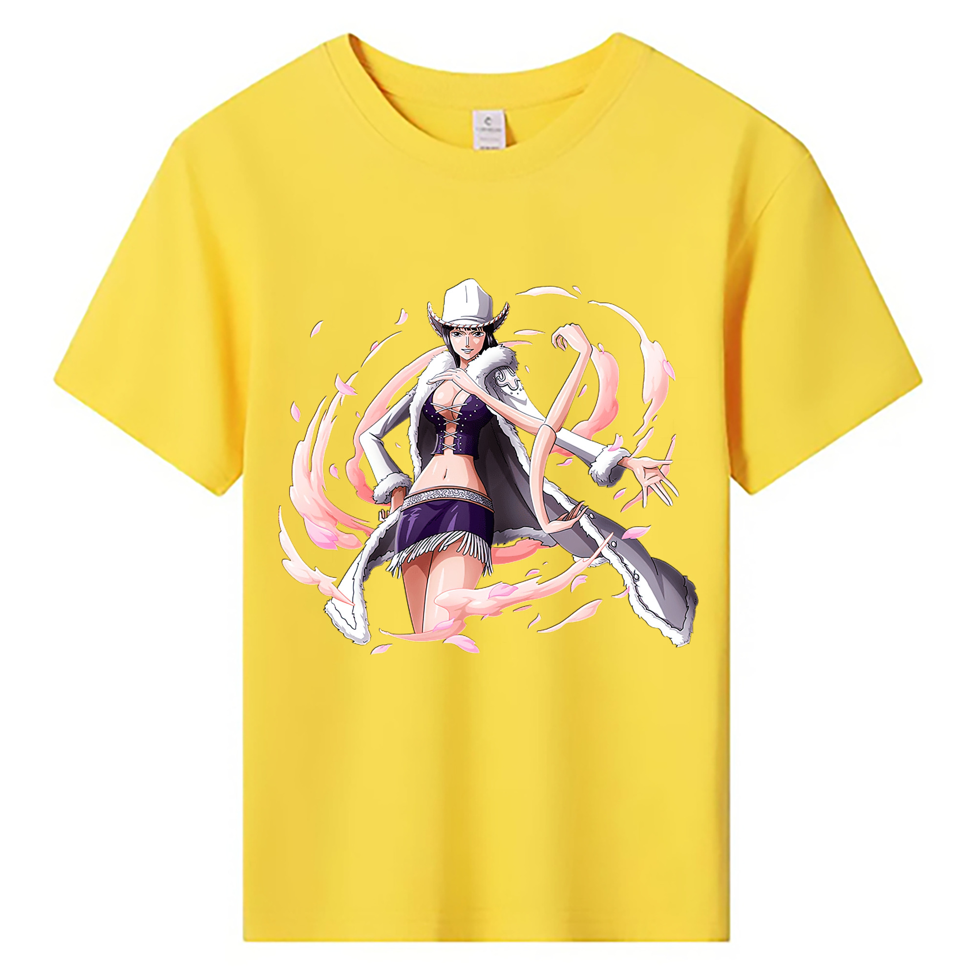 （画像用） ワンピース ニコ・ロビン ONE PIECE Nico Robin 綿100％キッズTシャツ（フロントプリント）