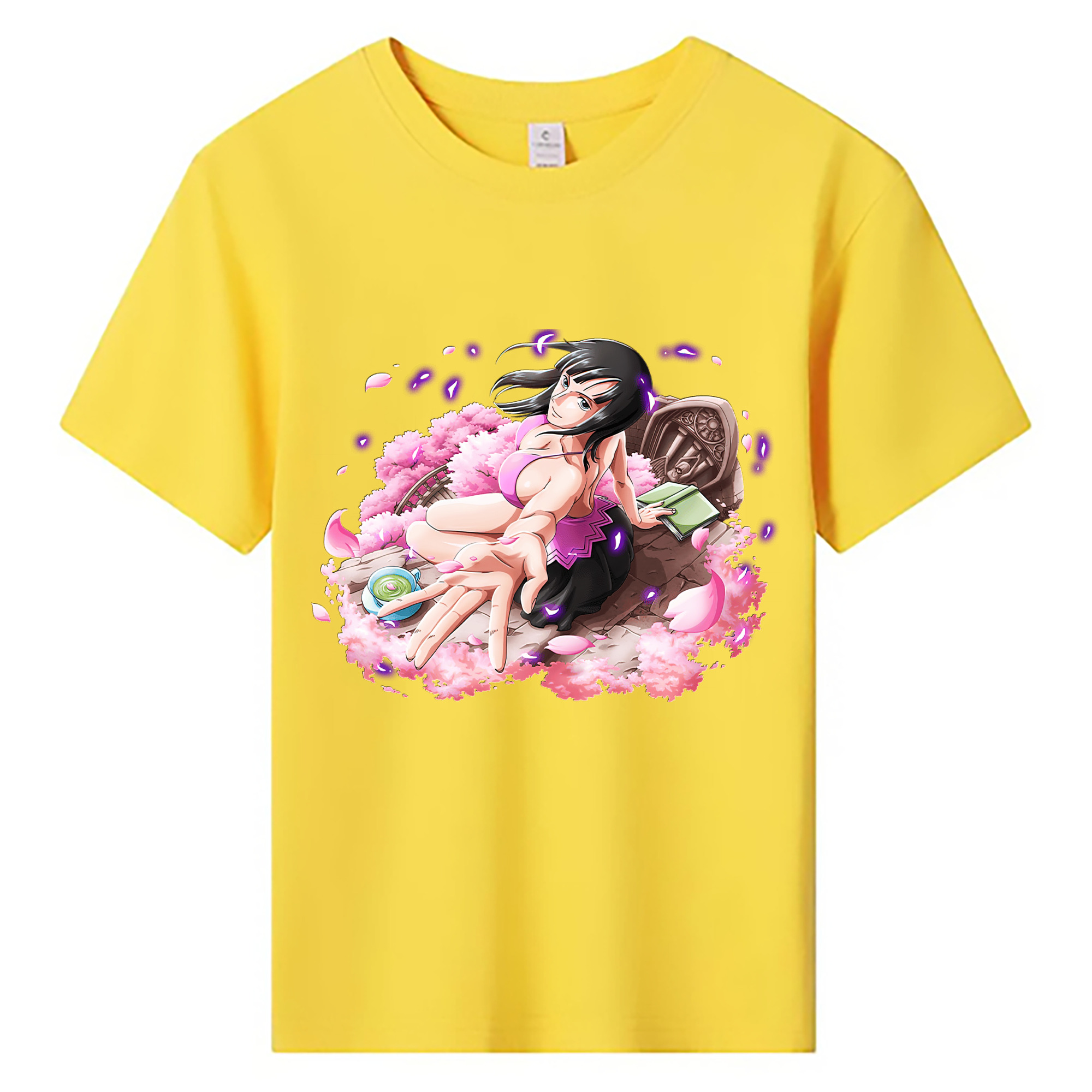 （画像用） ワンピース ニコ・ロビン ONE PIECE Nico Robin 綿100％キッズTシャツ（フロントプリント）