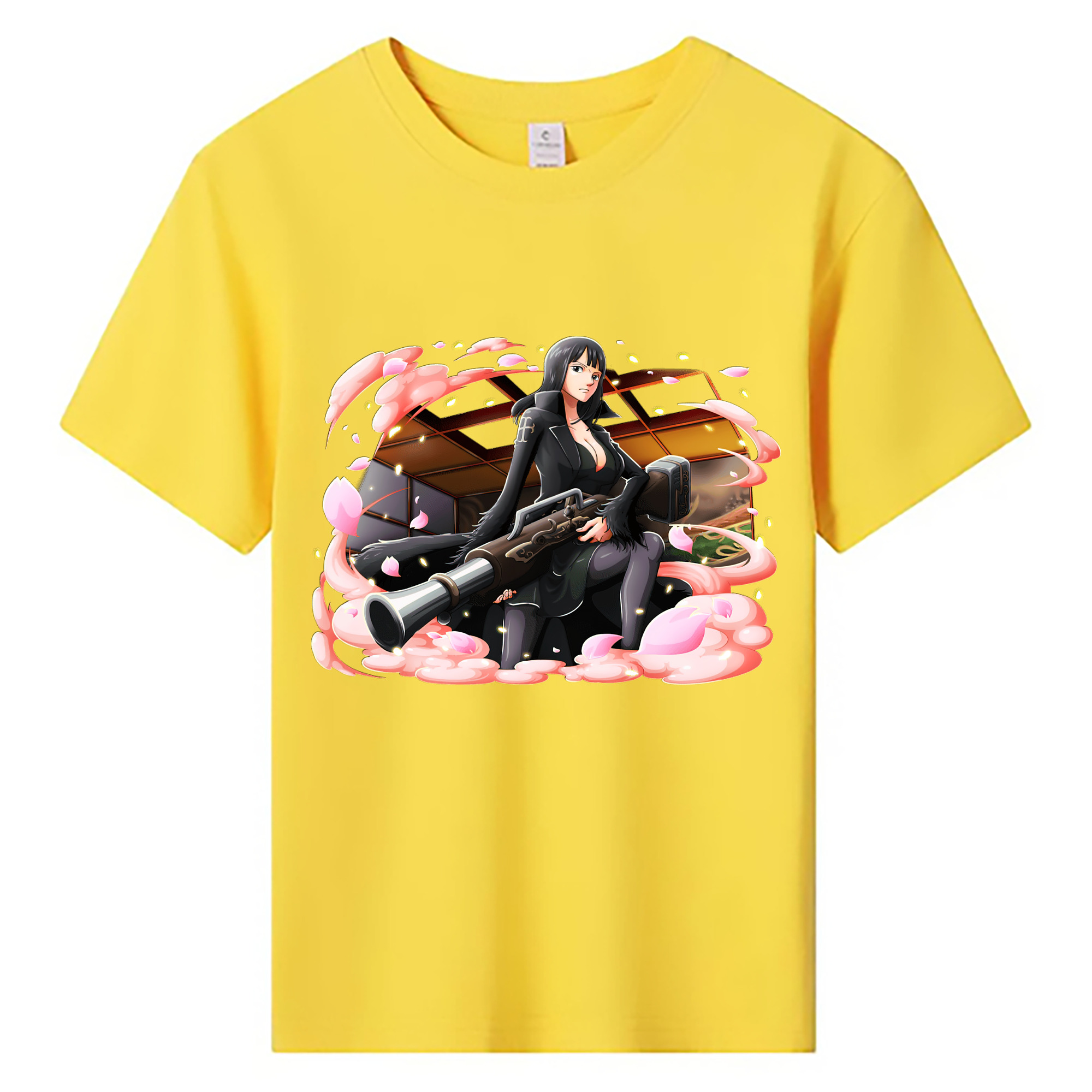 （画像用） ワンピース ニコ・ロビン ONE PIECE Nico Robin 綿100％キッズTシャツ（フロントプリント）