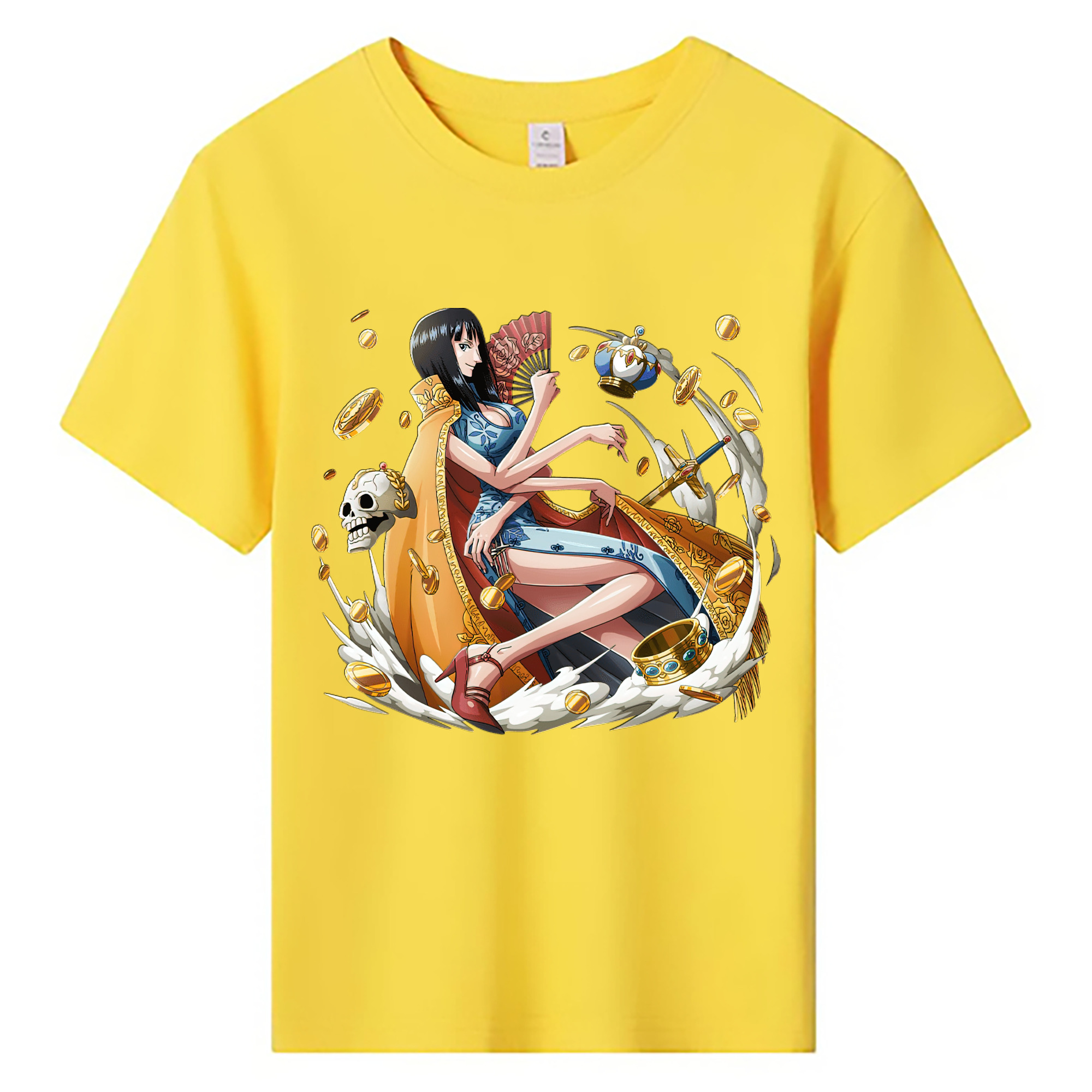 （画像用） ワンピース ニコ・ロビン ONE PIECE Nico Robin 綿100％キッズTシャツ（フロントプリント）