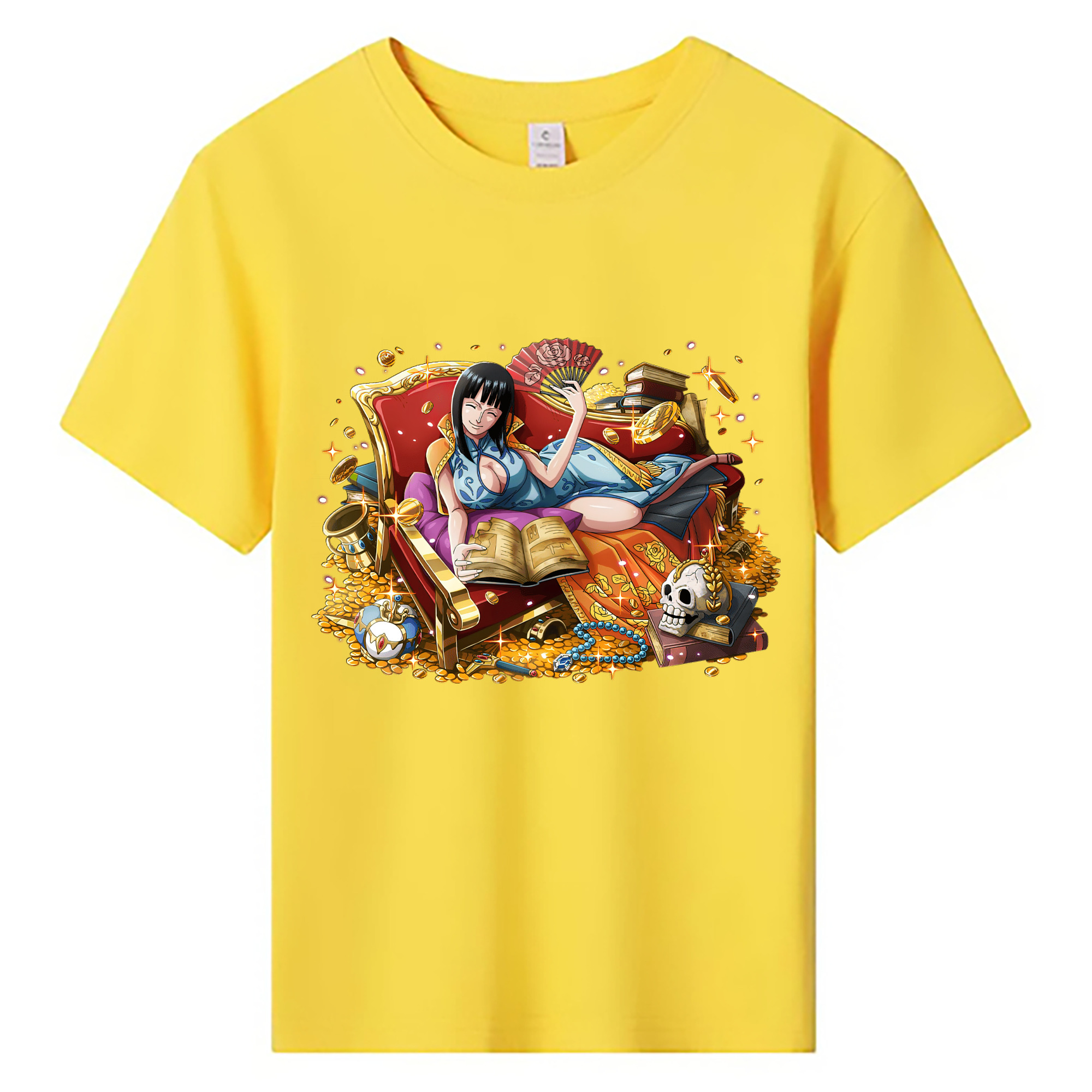 （画像用） ワンピース ニコ・ロビン ONE PIECE Nico Robin 綿100％キッズTシャツ（フロントプリント）