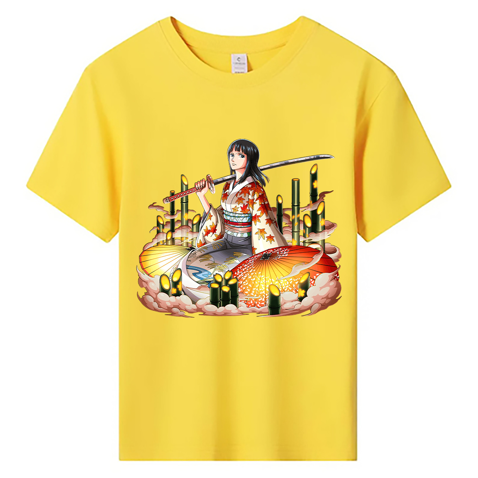 ワンピース ニコ・ロビン ONE PIECE Nico Robin 綿100％キッズTシャツ（フロントプリント）