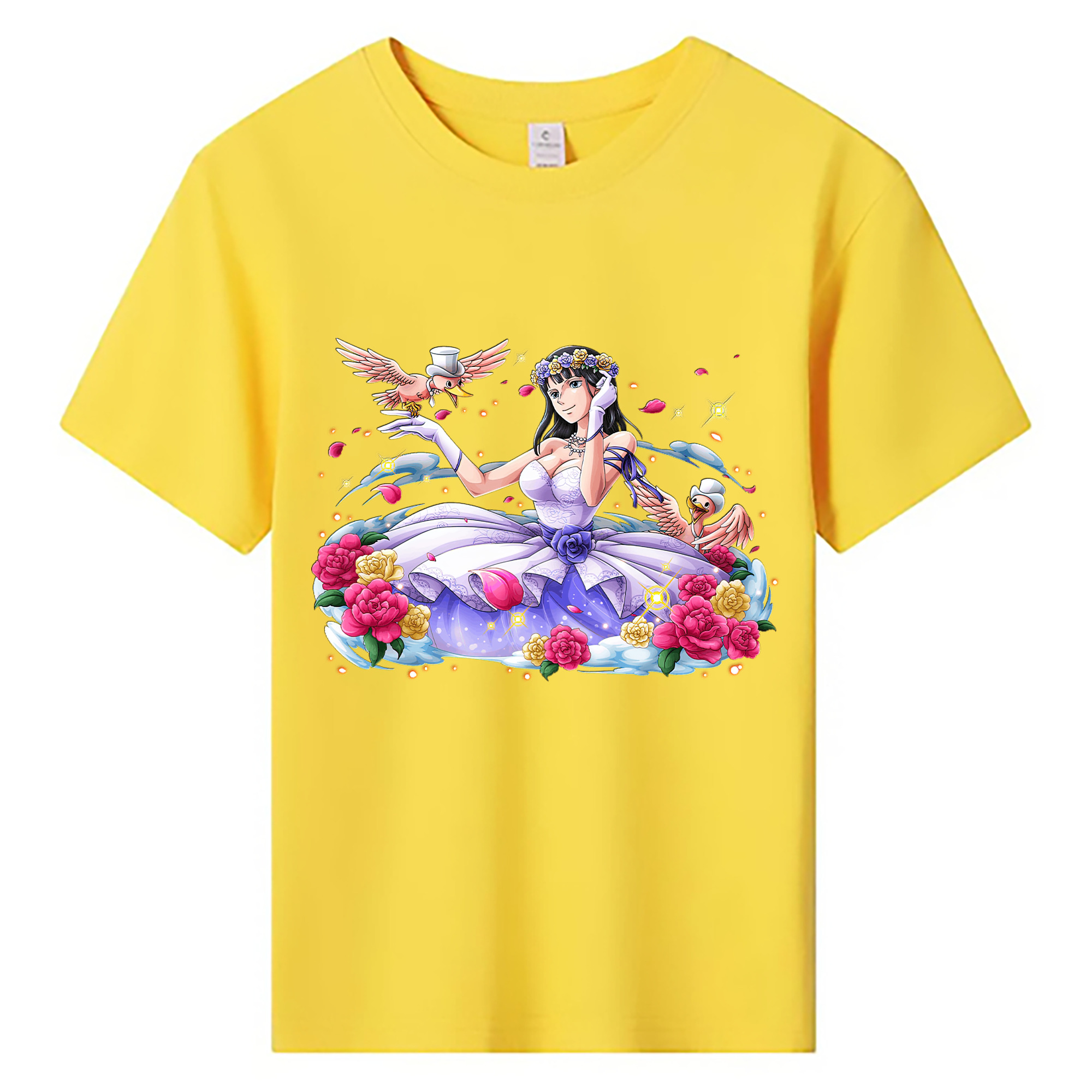 ワンピース ニコ・ロビン ONE PIECE Nico Robin 綿100％キッズTシャツ（フロントプリント）