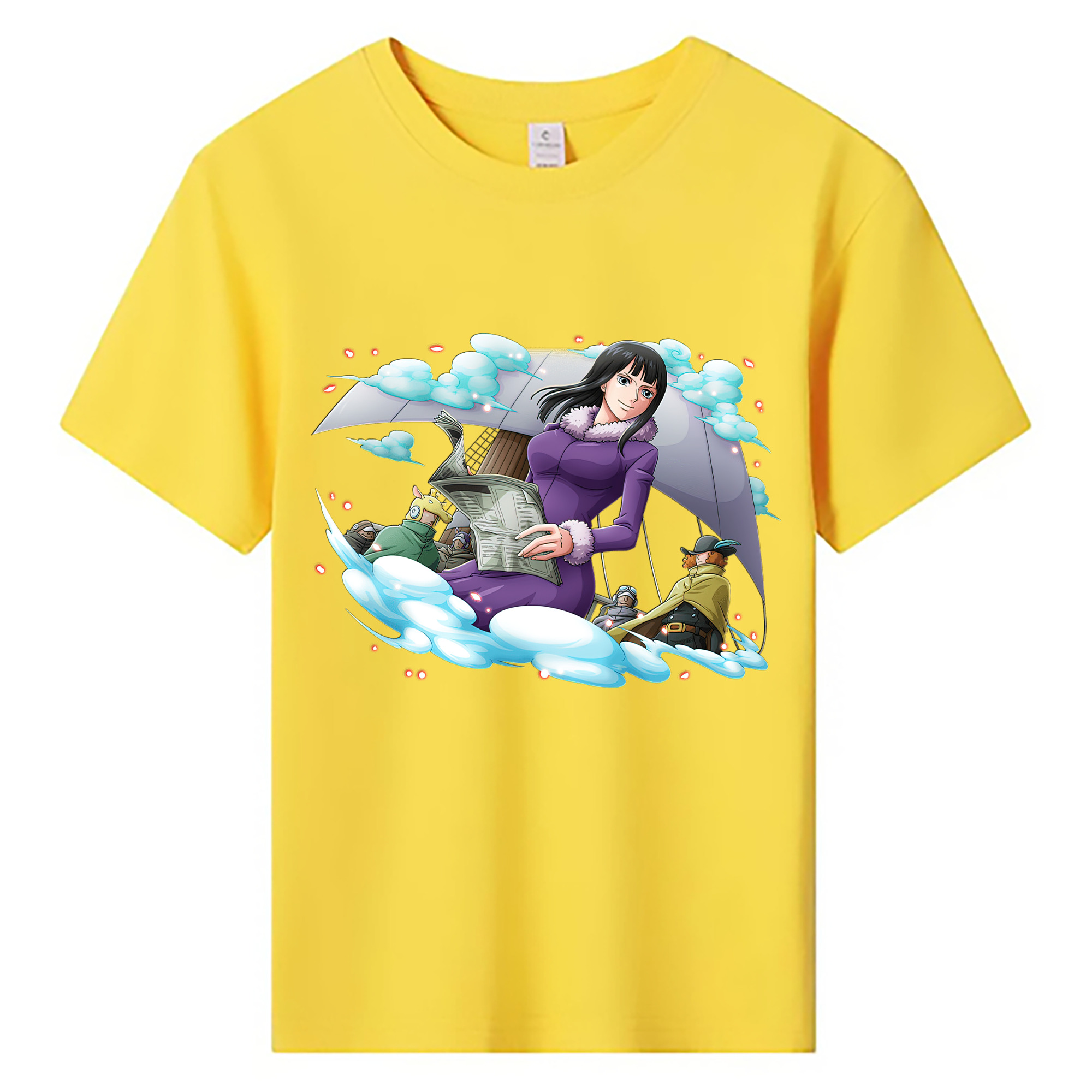 ワンピース ニコ・ロビン ONE PIECE Nico Robin 綿100％キッズTシャツ（フロントプリント）