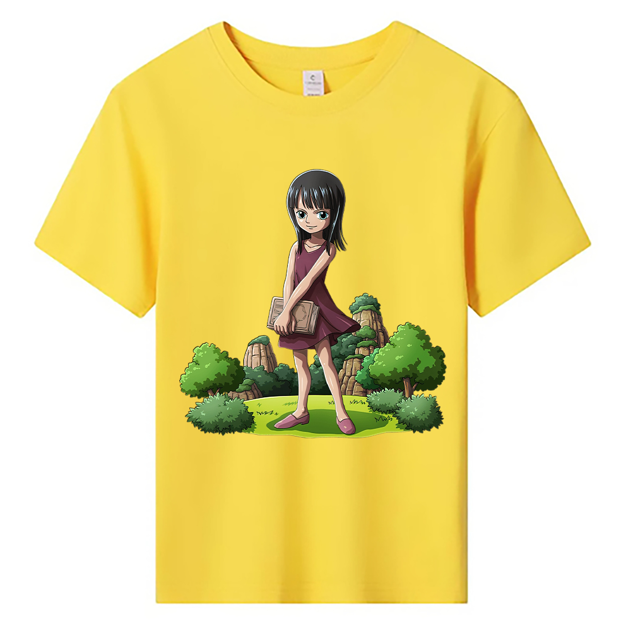 ワンピース ニコ・ロビン ONE PIECE Nico Robin 綿100％キッズTシャツ（フロントプリント）