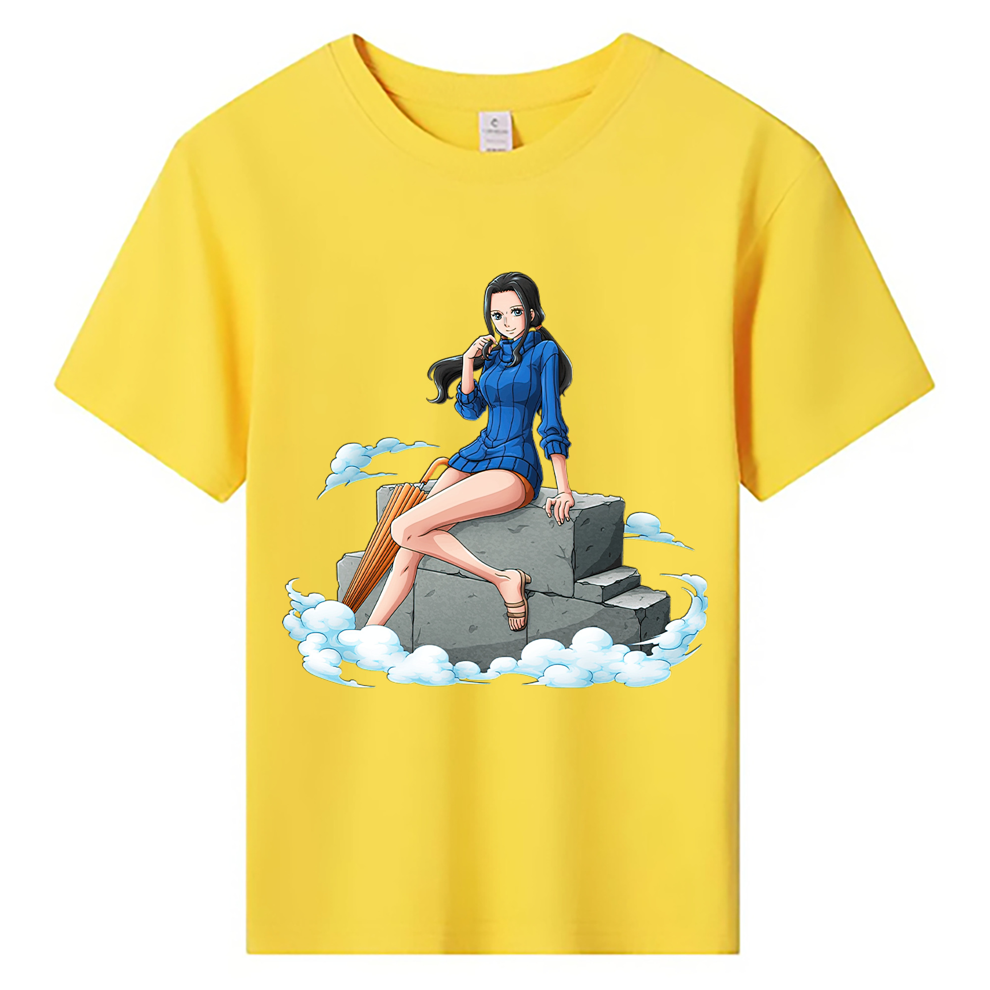 ワンピース ニコ・ロビン ONE PIECE Nico Robin 綿100％キッズTシャツ（フロントプリント）