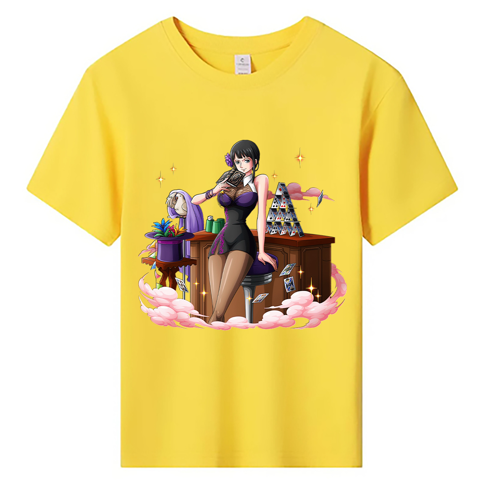 ワンピース ニコ・ロビン ONE PIECE Nico Robin 綿100％キッズTシャツ（フロントプリント）