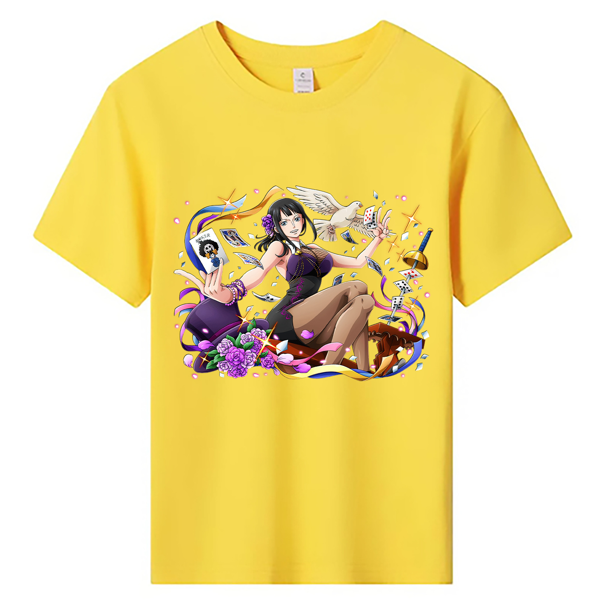 ワンピース ニコ・ロビン ONE PIECE Nico Robin 綿100％キッズTシャツ（フロントプリント）